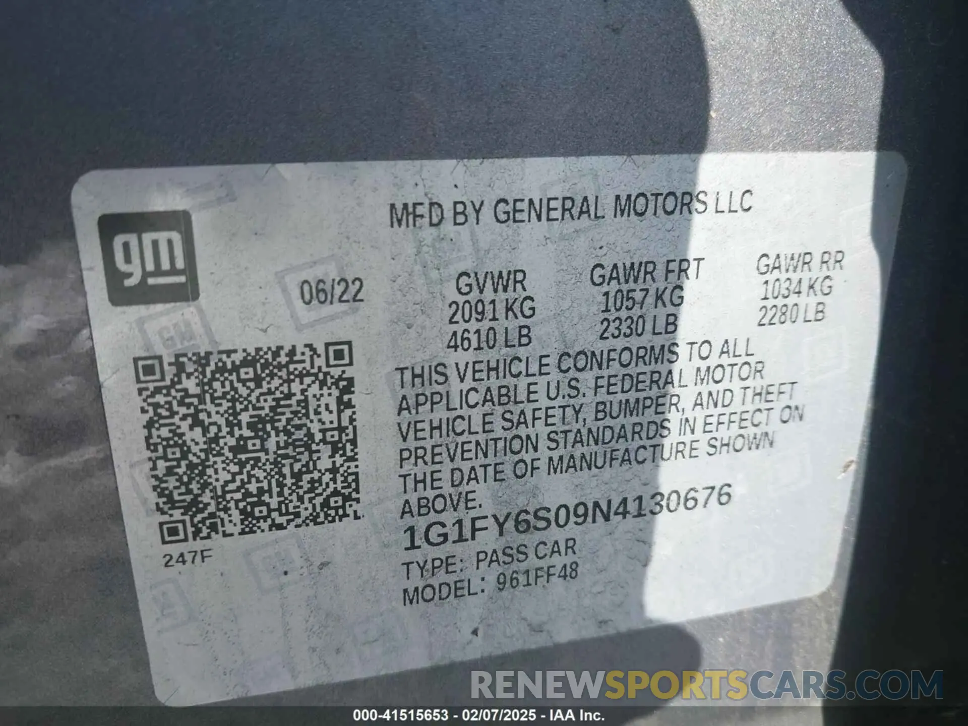 9 Фотография поврежденного автомобиля 1G1FY6S09N4130676 CHEVROLET BOLT EUV 2022