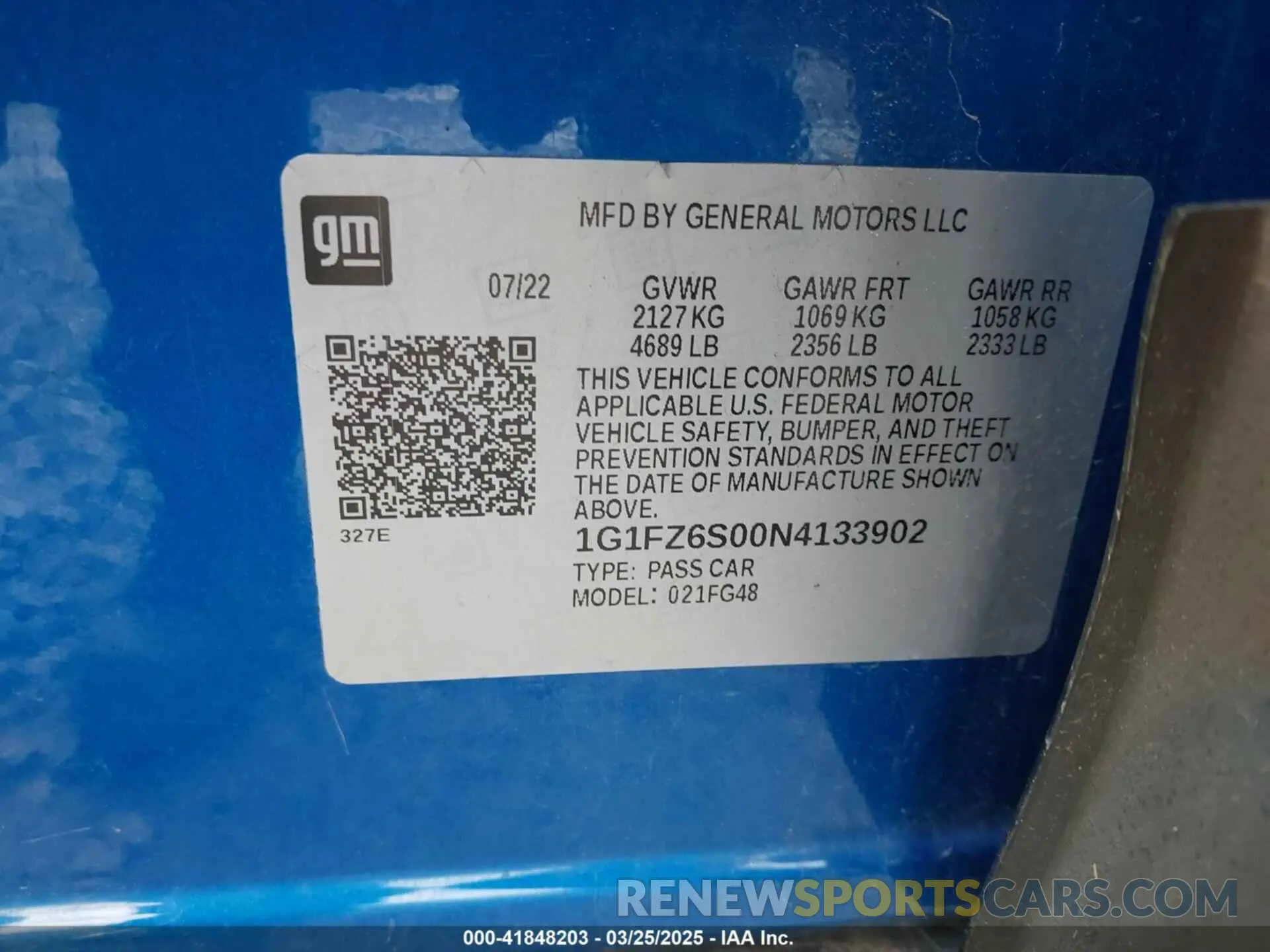 9 Photograph of a damaged car 1G1FZ6S00N4133902 CHEVROLET BOLT EUV 2022