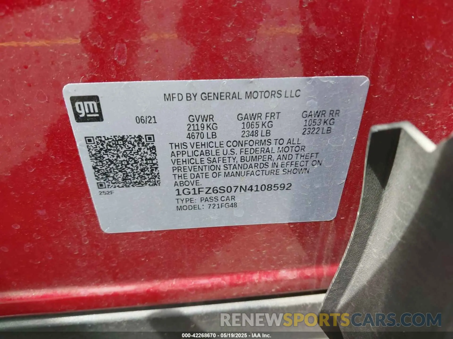 9 Фотография поврежденного автомобиля 1G1FZ6S07N4108592 CHEVROLET BOLT EUV 2022
