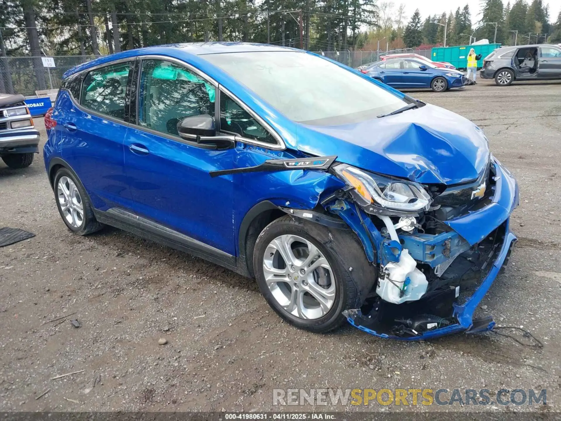 1 Photograph of a damaged car 1G1FY6S08K4129224 CHEVROLET BOLT EV 2019