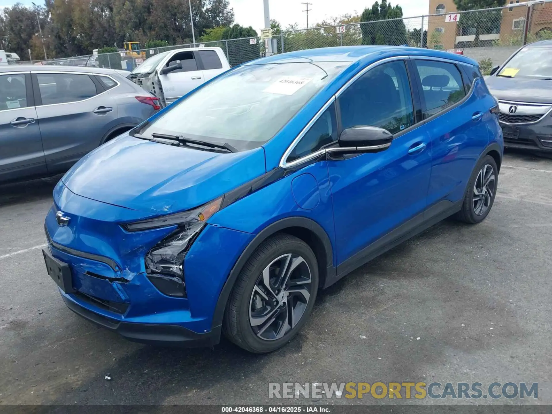 2 Photograph of a damaged car 1G1FX6S0XP4160615 CHEVROLET BOLT EV 2023