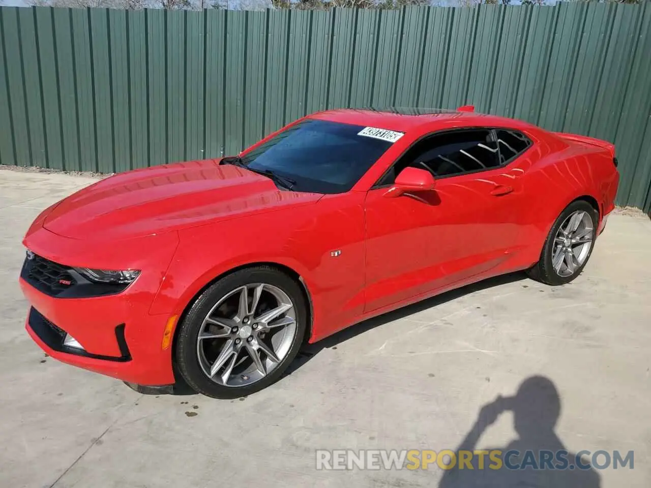 1 Photograph of a damaged car 1G1FB1RS2K0123471 CHEVROLET CAMARO 2019
