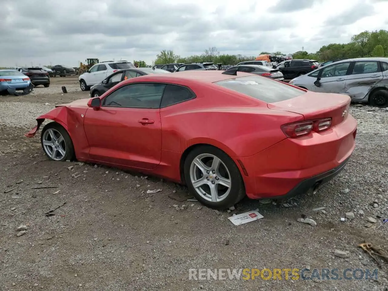 2 Photograph of a damaged car 1G1FB1RS8K0108893 CHEVROLET CAMARO 2019