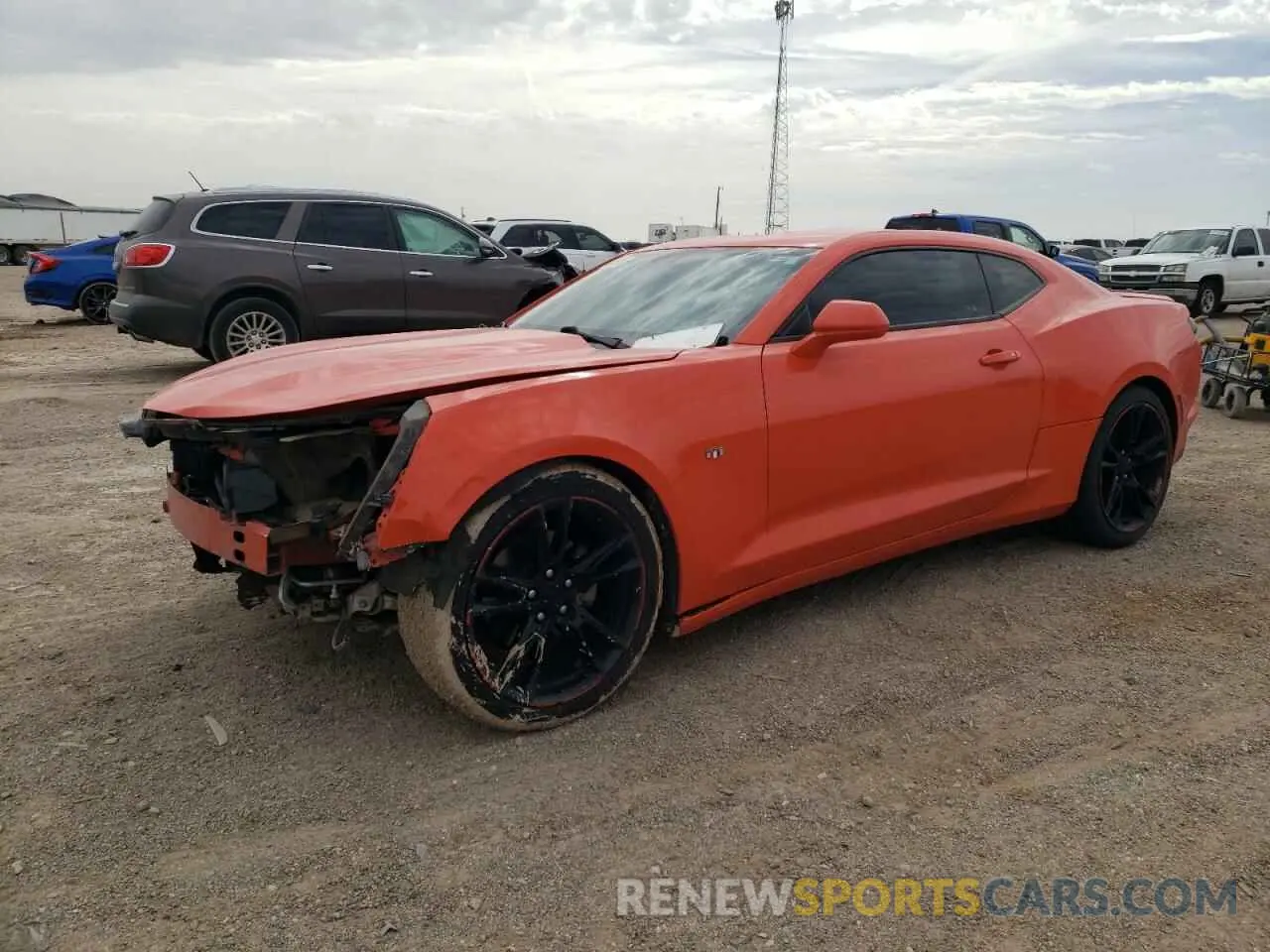 1 Photograph of a damaged car 1G1FB1RX7K0136230 CHEVROLET CAMARO 2019