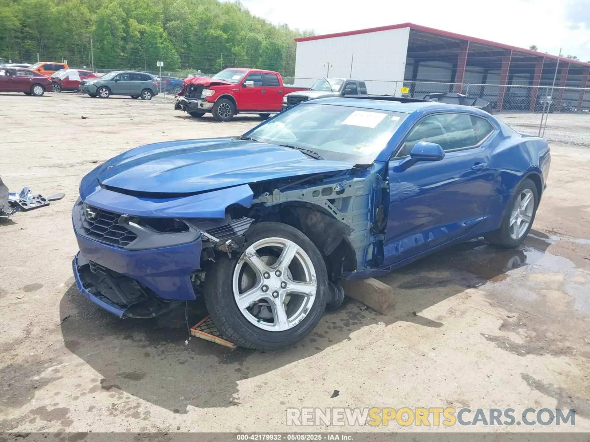2 Photograph of a damaged car 1G1FB1RX7K0151147 CHEVROLET CAMARO 2019