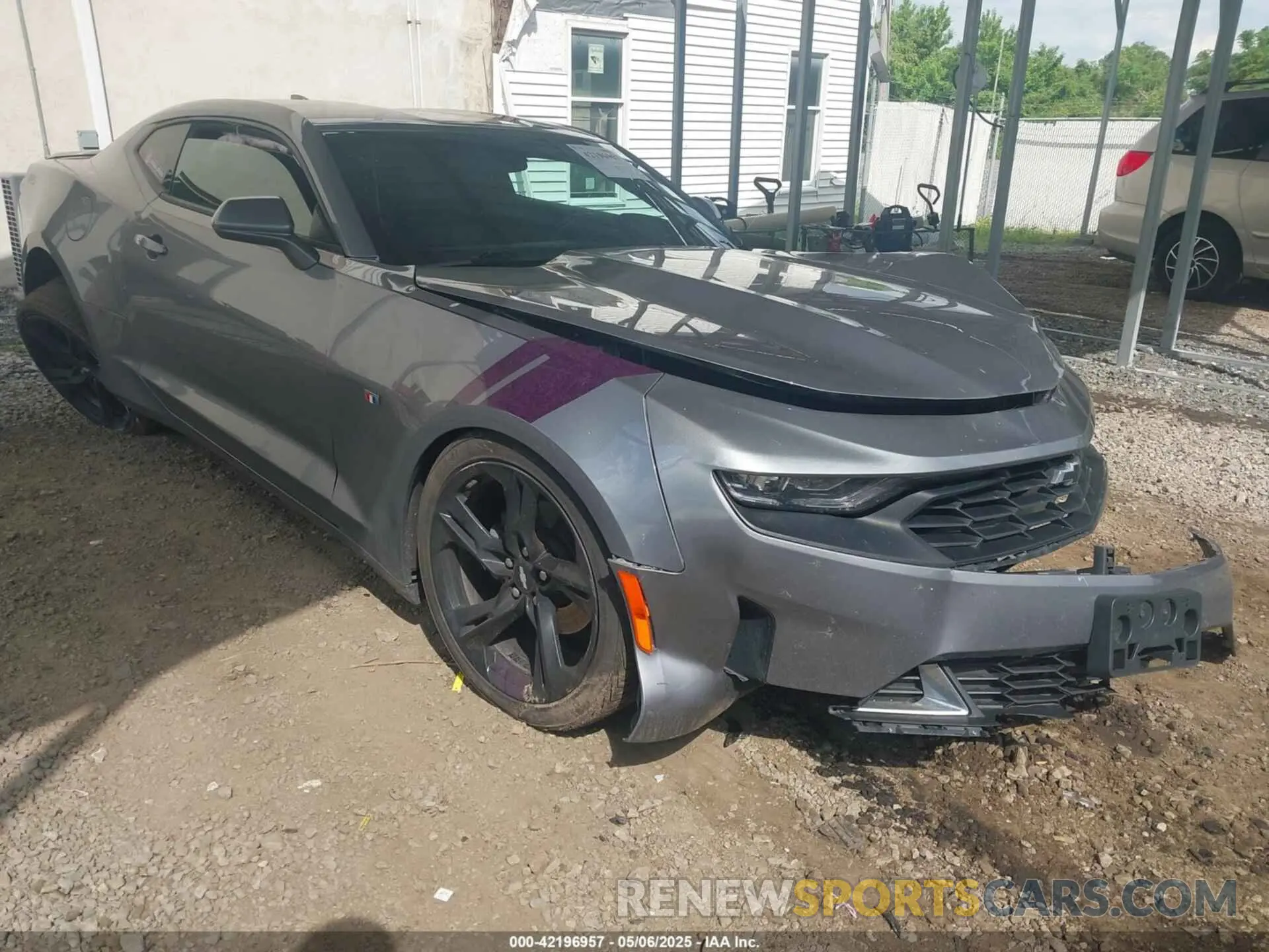 1 Photograph of a damaged car 1G1FC1RS5K0151813 CHEVROLET CAMARO 2019