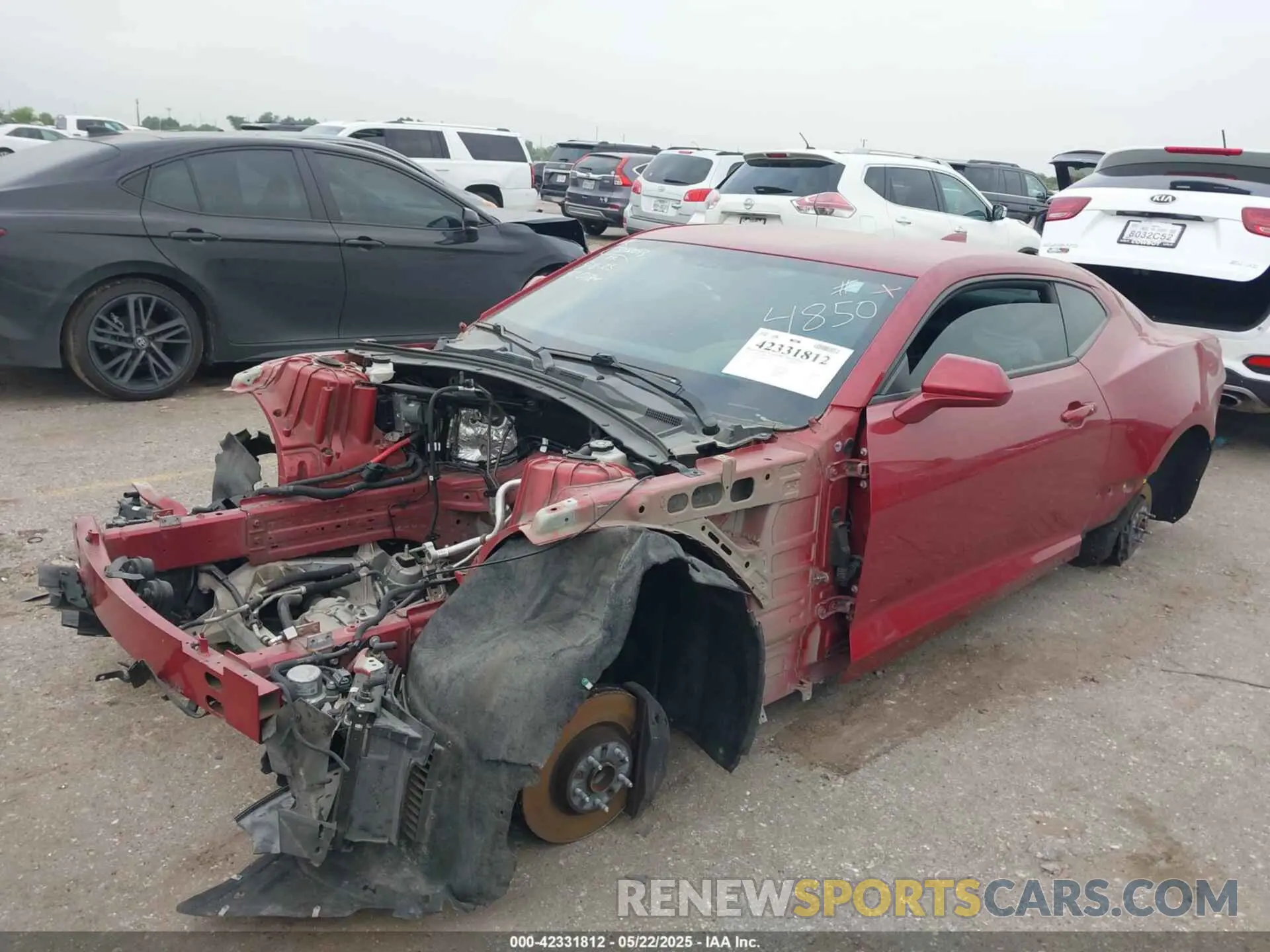 2 Photograph of a damaged car 1G1FF1R70K0154850 CHEVROLET CAMARO 2019