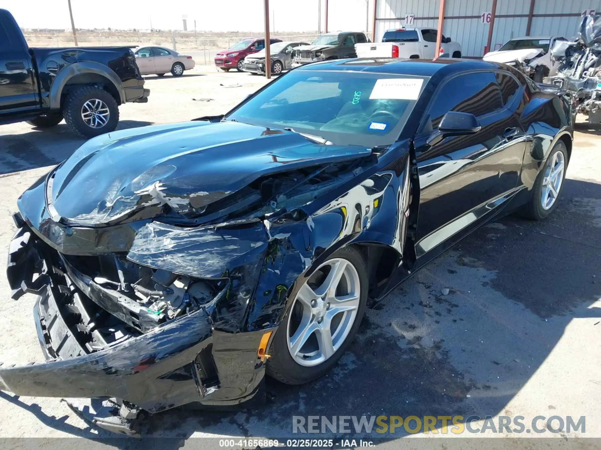 2 Photograph of a damaged car 1G1FB1RS9L0132461 CHEVROLET CAMARO 2020