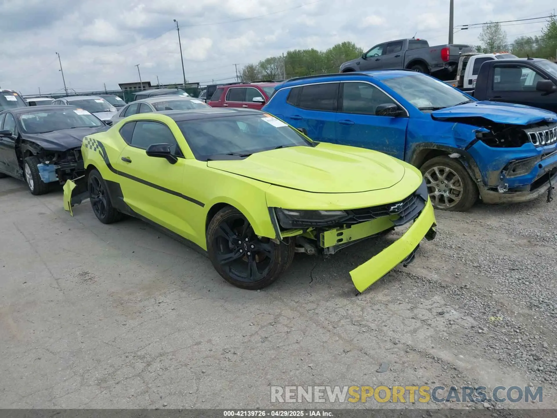 1 Photograph of a damaged car 1G1FB1RSXL0108606 CHEVROLET CAMARO 2020