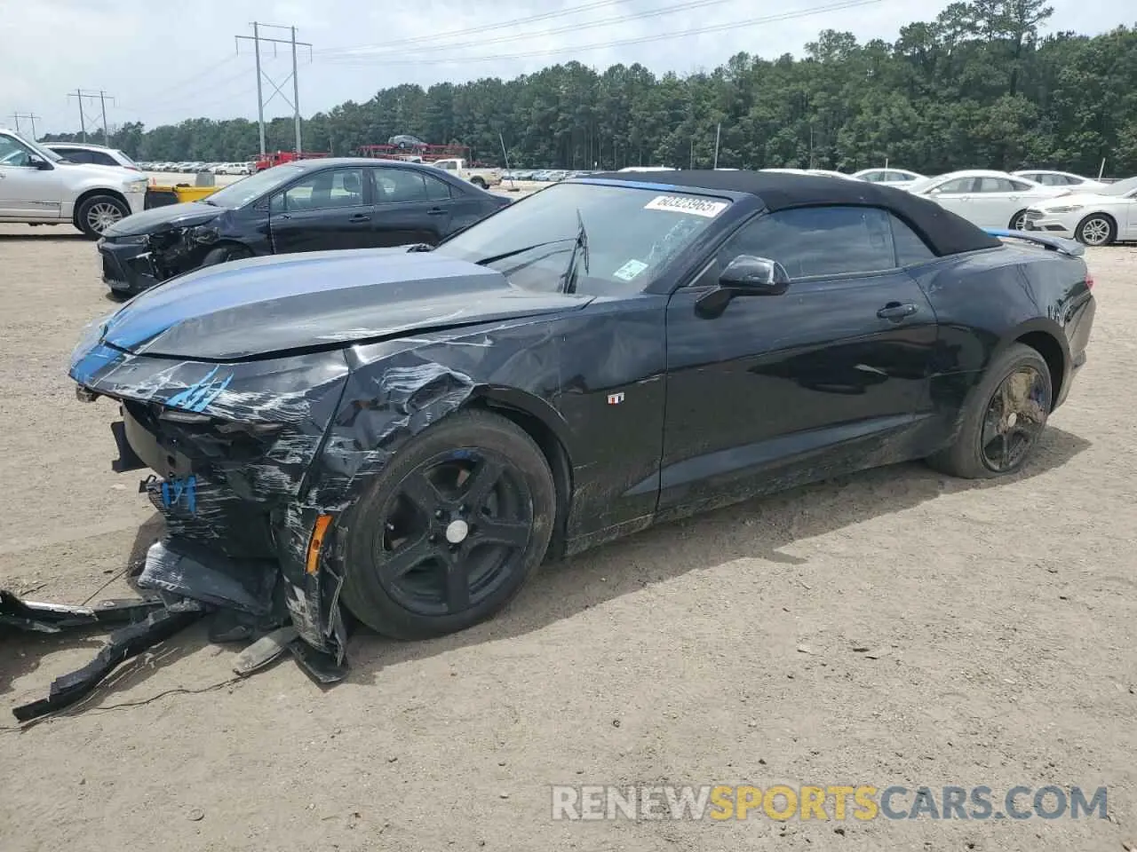 1 Photograph of a damaged car 1G1FB3DS7L0109974 CHEVROLET CAMARO 2020