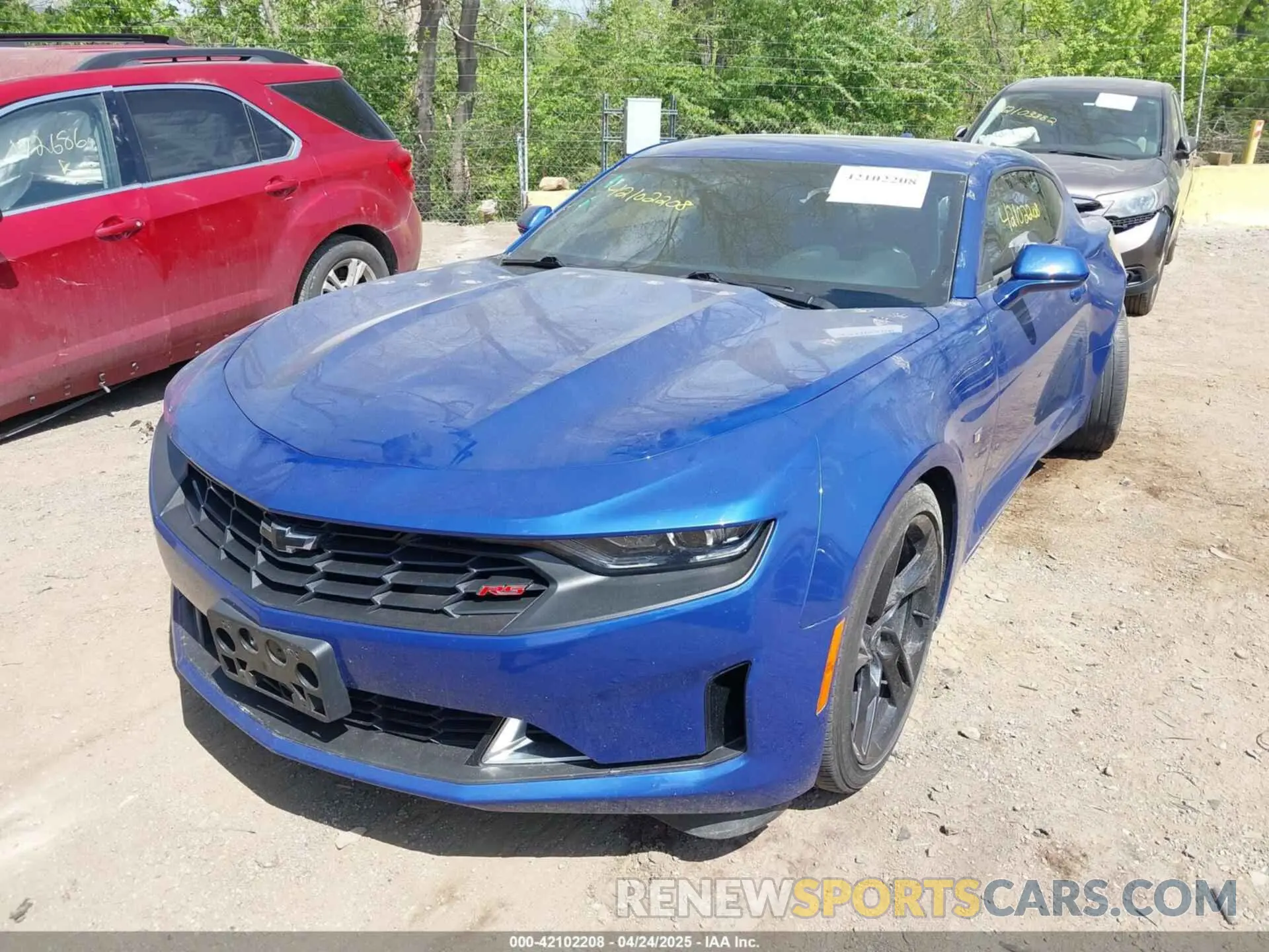 2 Photograph of a damaged car 1G1FD1RS2L0101594 CHEVROLET CAMARO 2020