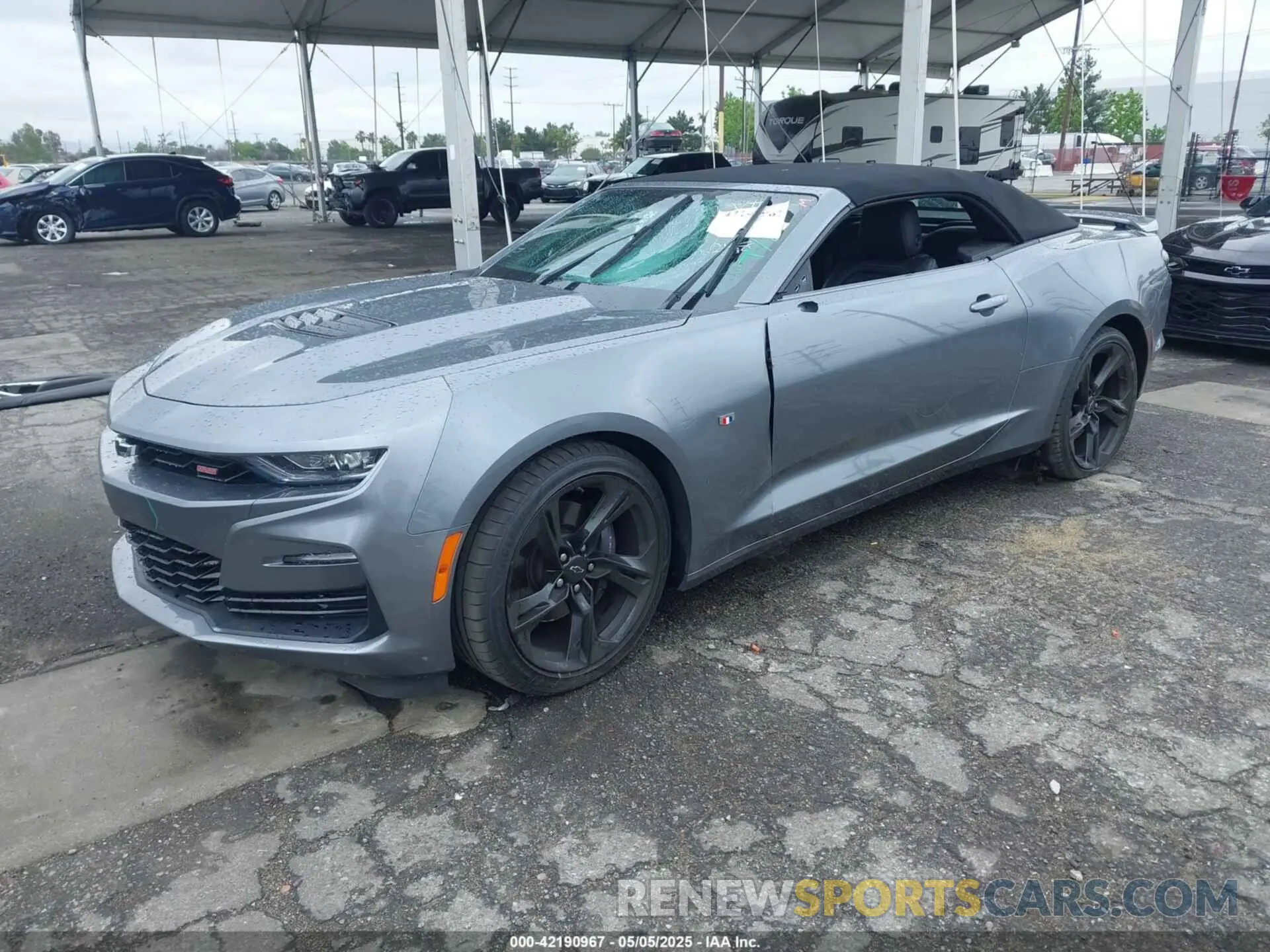 2 Photograph of a damaged car 1G1FG3D75L0111560 CHEVROLET CAMARO 2020