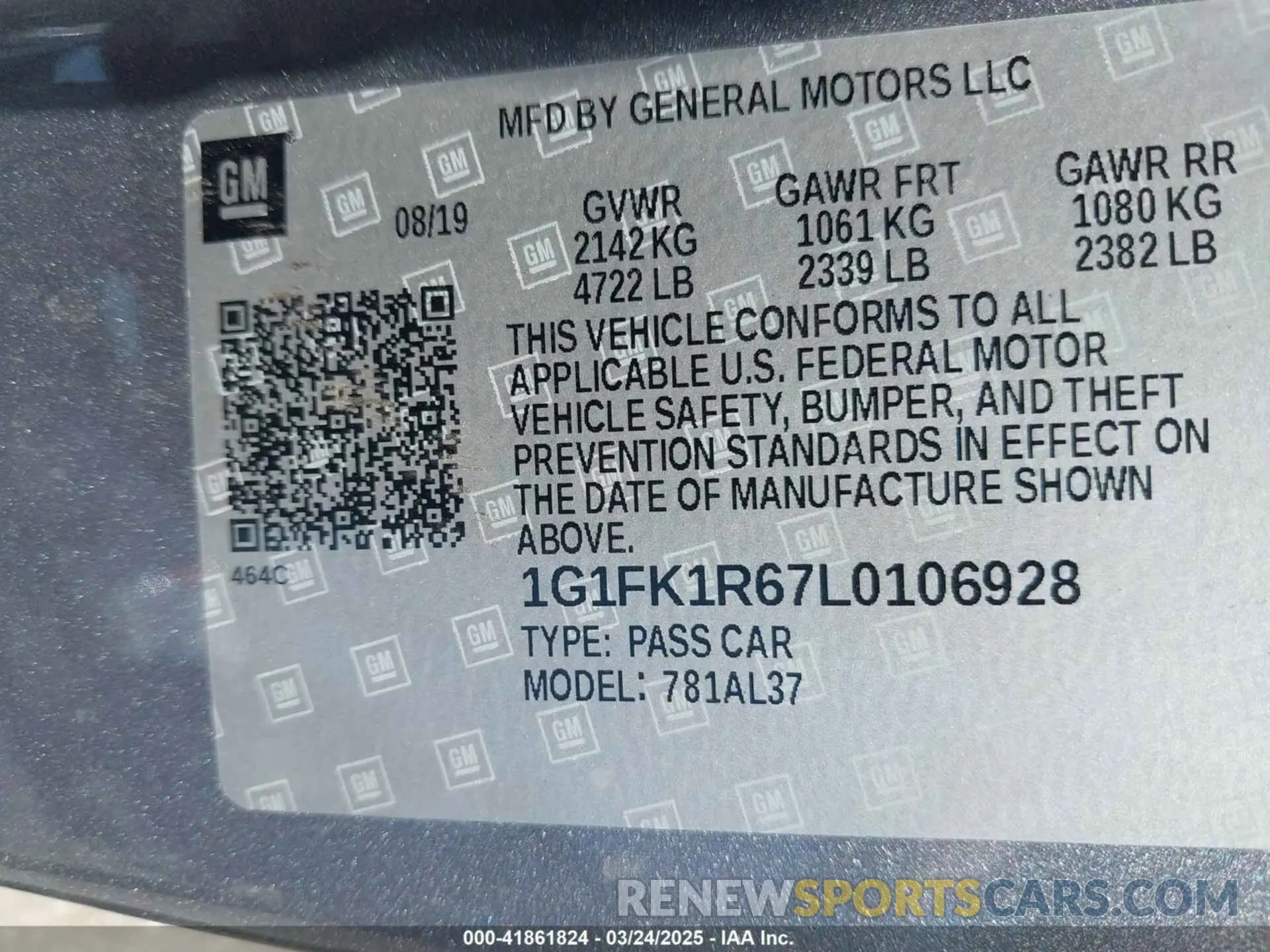 9 Фотография поврежденного автомобиля 1G1FK1R67L0106928 CHEVROLET CAMARO 2020