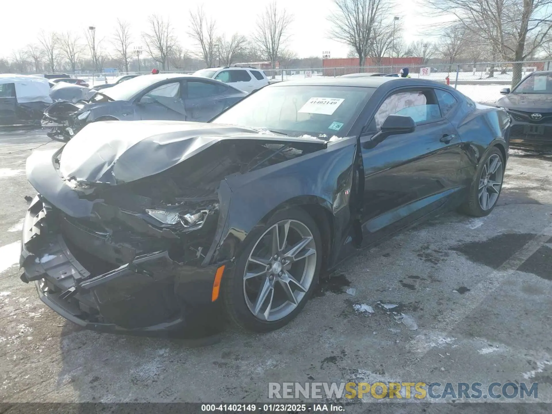 2 Photograph of a damaged car 1G1FB1RS0M0139221 CHEVROLET CAMARO 2021