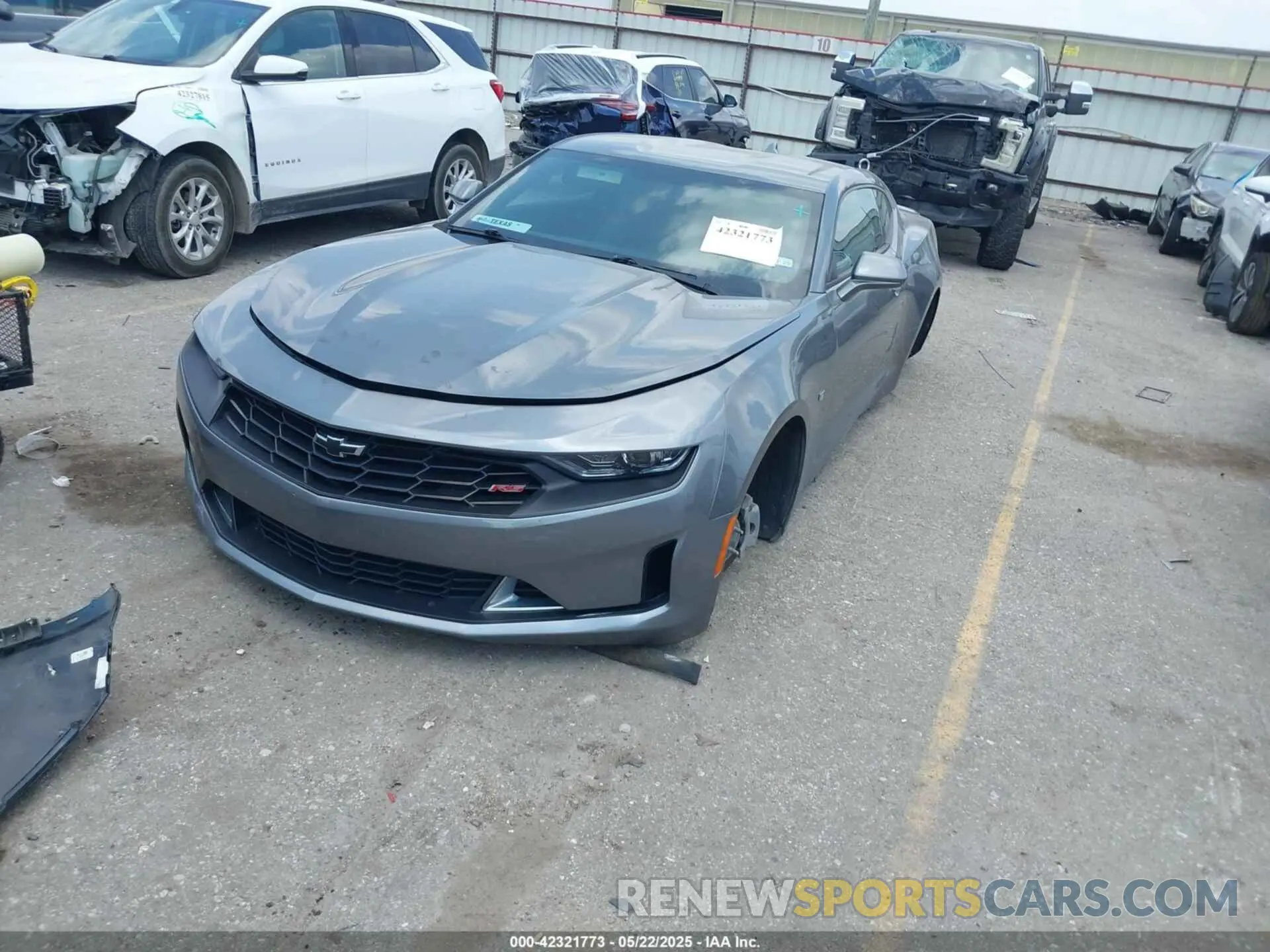 2 Photograph of a damaged car 1G1FB1RS3M0101028 CHEVROLET CAMARO 2021