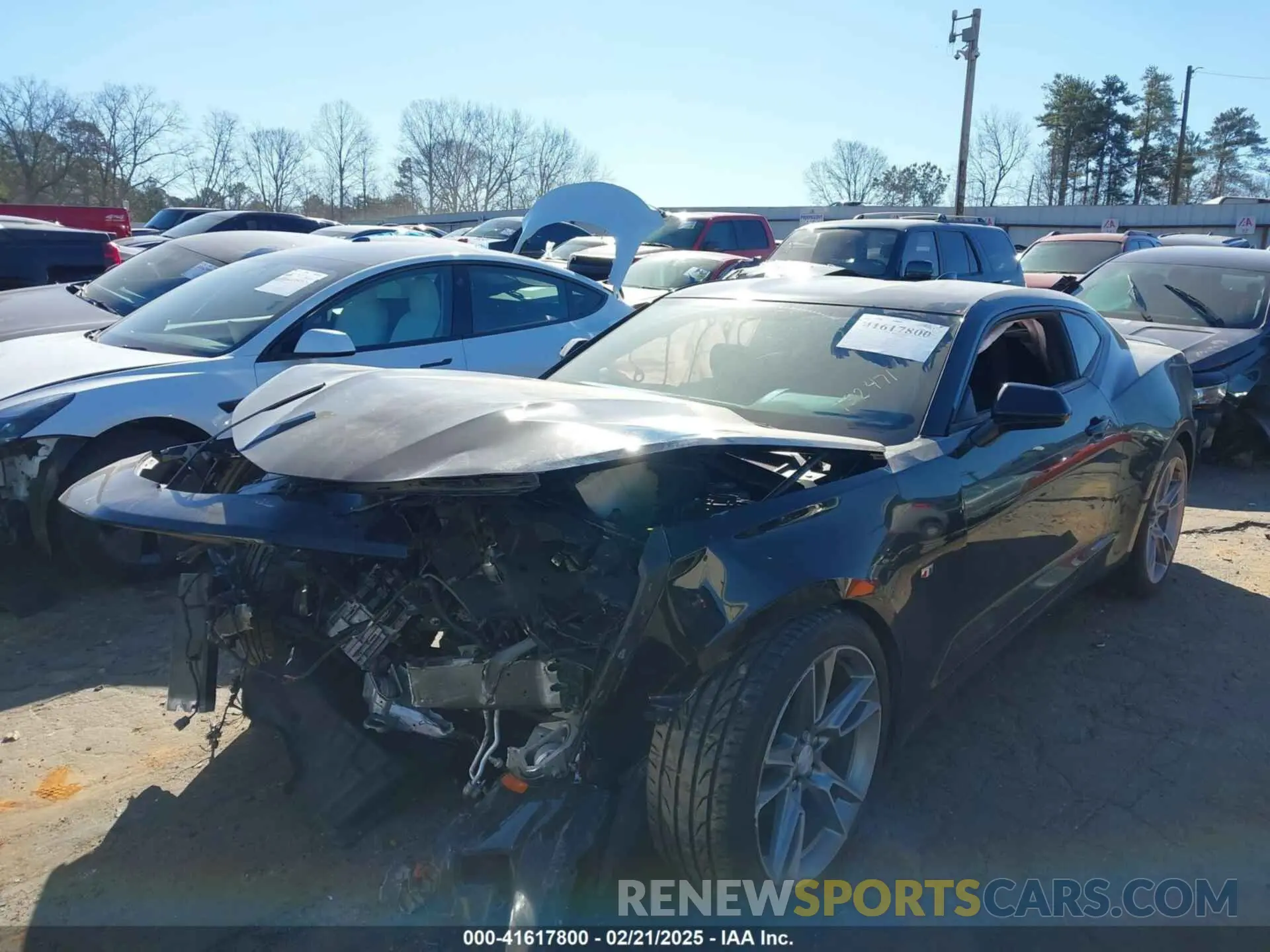 2 Photograph of a damaged car 1G1FB1RSXM0132471 CHEVROLET CAMARO 2021