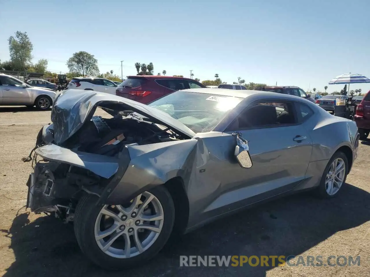 1 Photograph of a damaged car 1G1FB1RX0M0142714 CHEVROLET CAMARO 2021