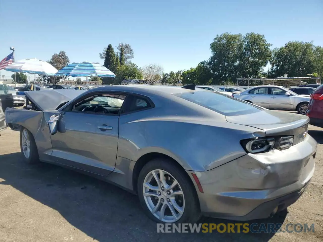 2 Photograph of a damaged car 1G1FB1RX0M0142714 CHEVROLET CAMARO 2021