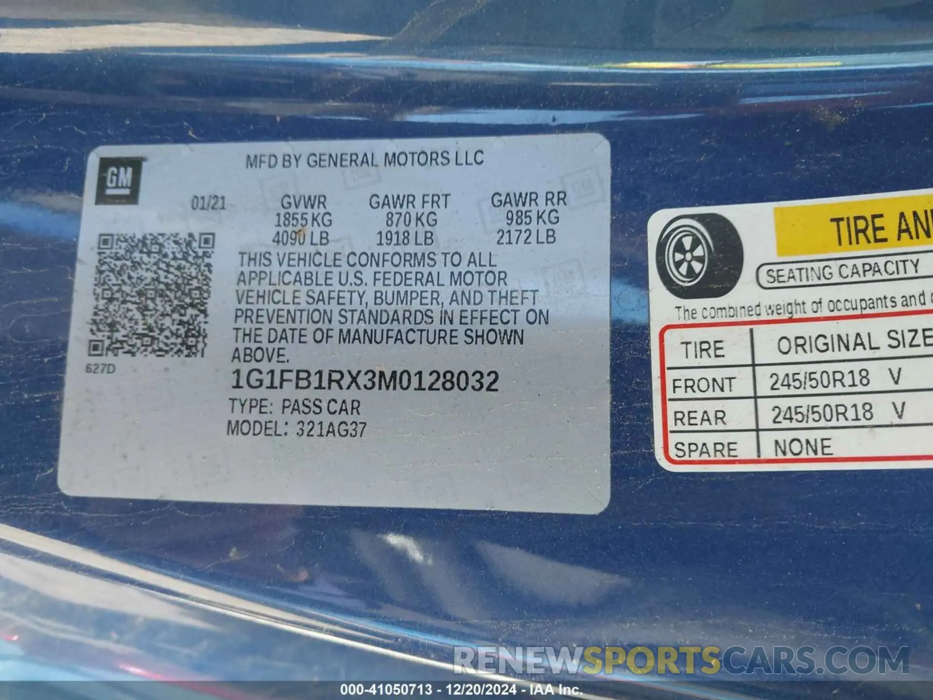 9 Фотография поврежденного автомобиля 1G1FB1RX3M0128032 CHEVROLET CAMARO 2021