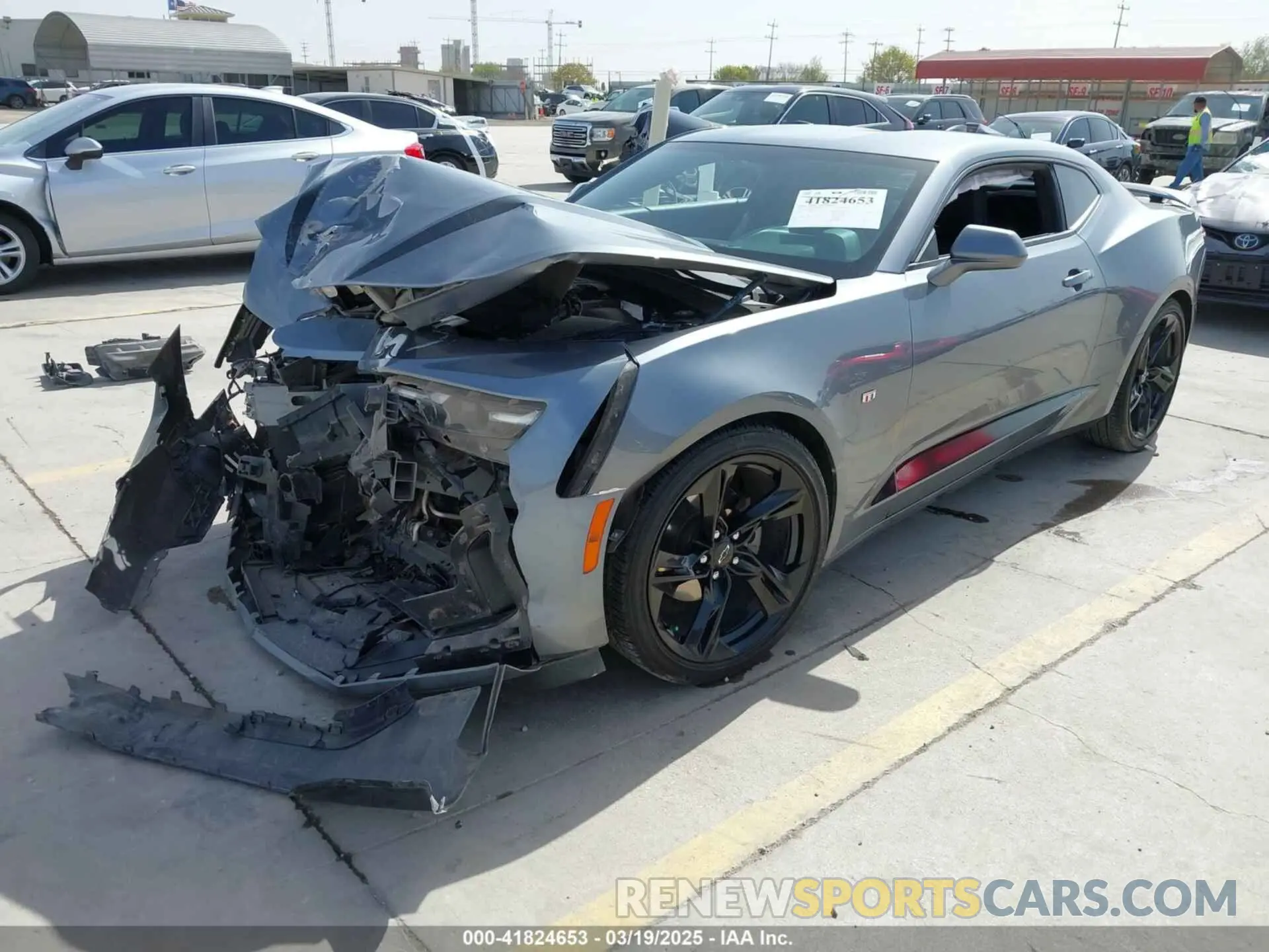 2 Photograph of a damaged car 1G1FB1RX9M0125698 CHEVROLET CAMARO 2021