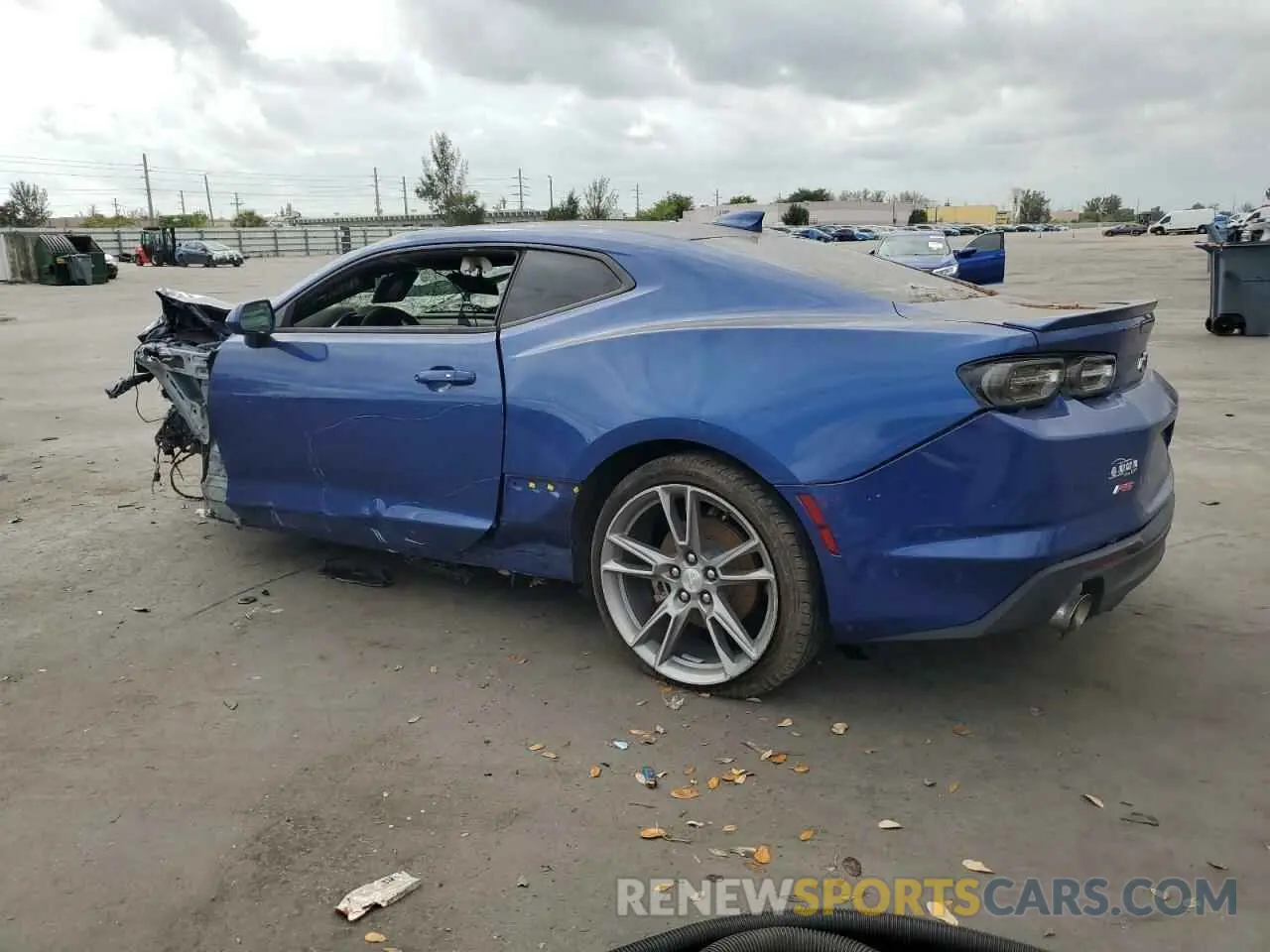 2 Photograph of a damaged car 1G1FD1RS3M0108989 CHEVROLET CAMARO 2021