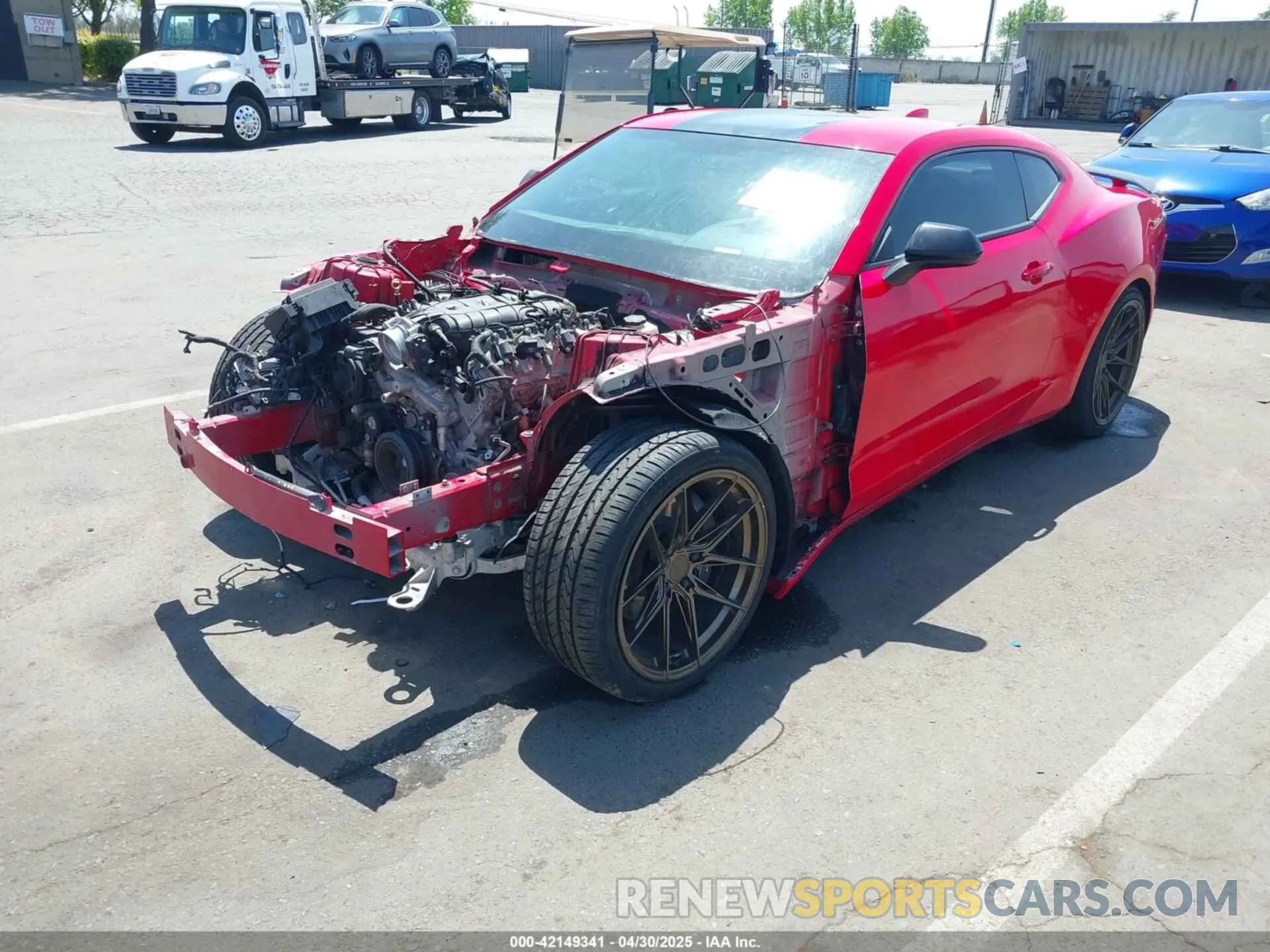 2 Photograph of a damaged car 1G1FE1R73M0108547 CHEVROLET CAMARO 2021