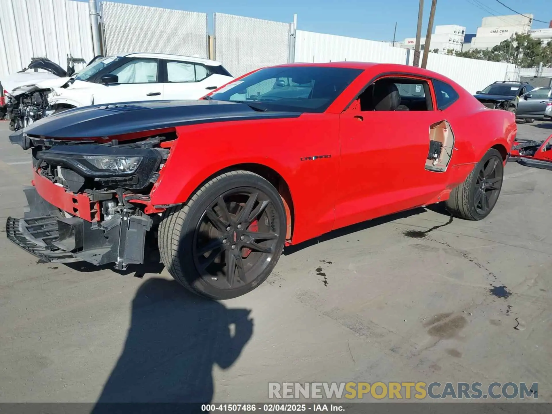 2 Photograph of a damaged car 1G1FF1R75M0104335 CHEVROLET CAMARO 2021