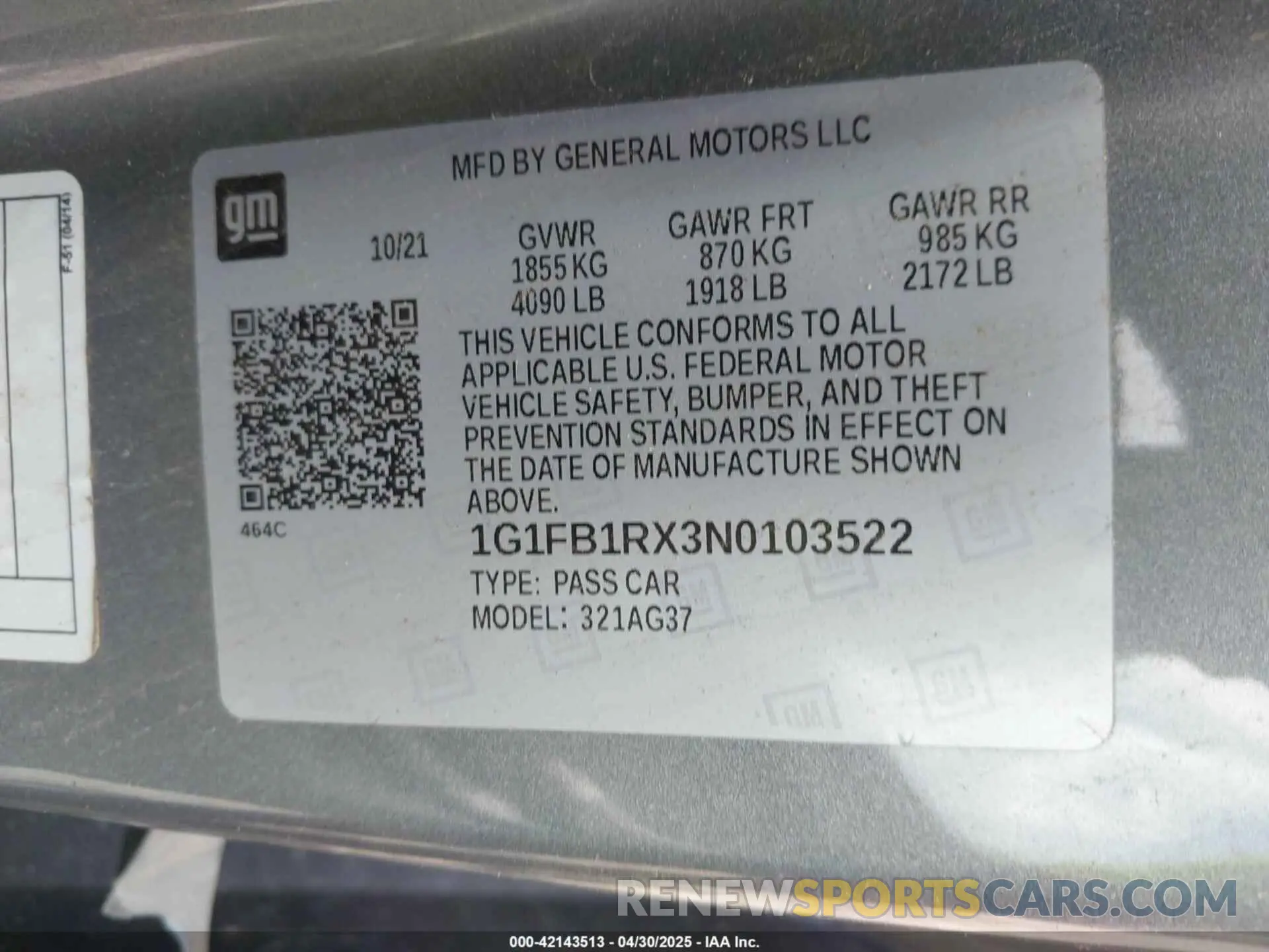 9 Фотография поврежденного автомобиля 1G1FB1RX3N0103522 CHEVROLET CAMARO 2022