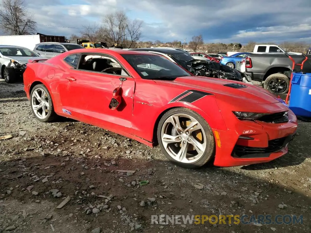 4 Фотография поврежденного автомобиля 1G1FG1R71N0104900 CHEVROLET CAMARO 2022
