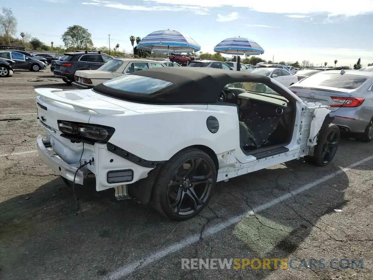 3 Photograph of a damaged car 1G1FK3D65N0127993 CHEVROLET CAMARO 2022
