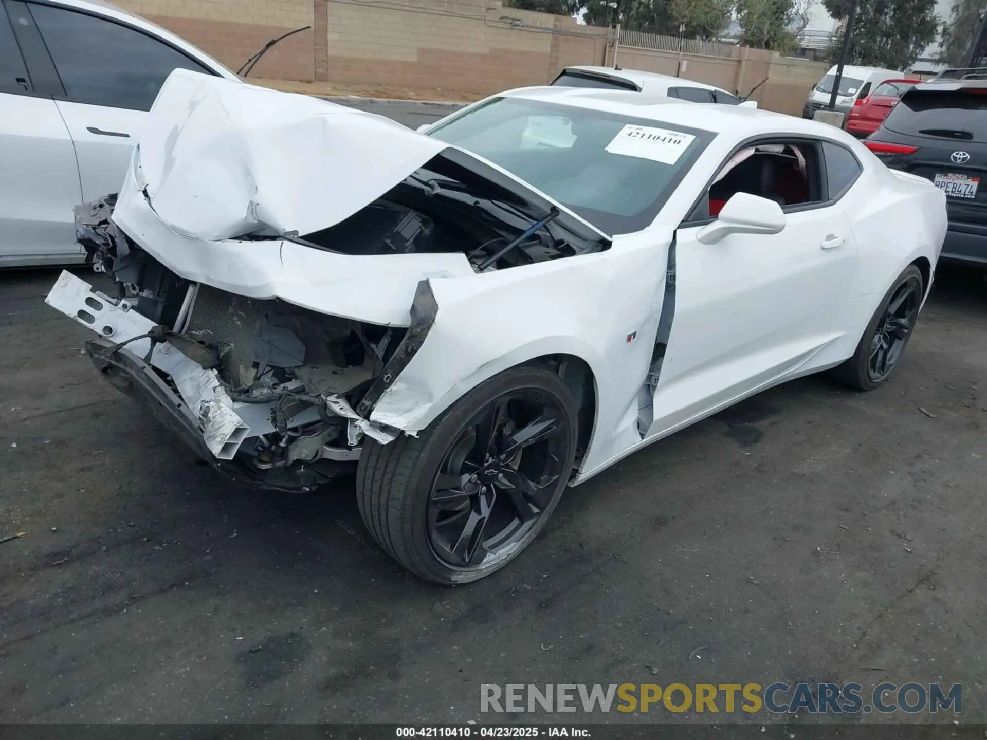 2 Photograph of a damaged car 1G1FD1RS1P0132244 CHEVROLET CAMARO 2023