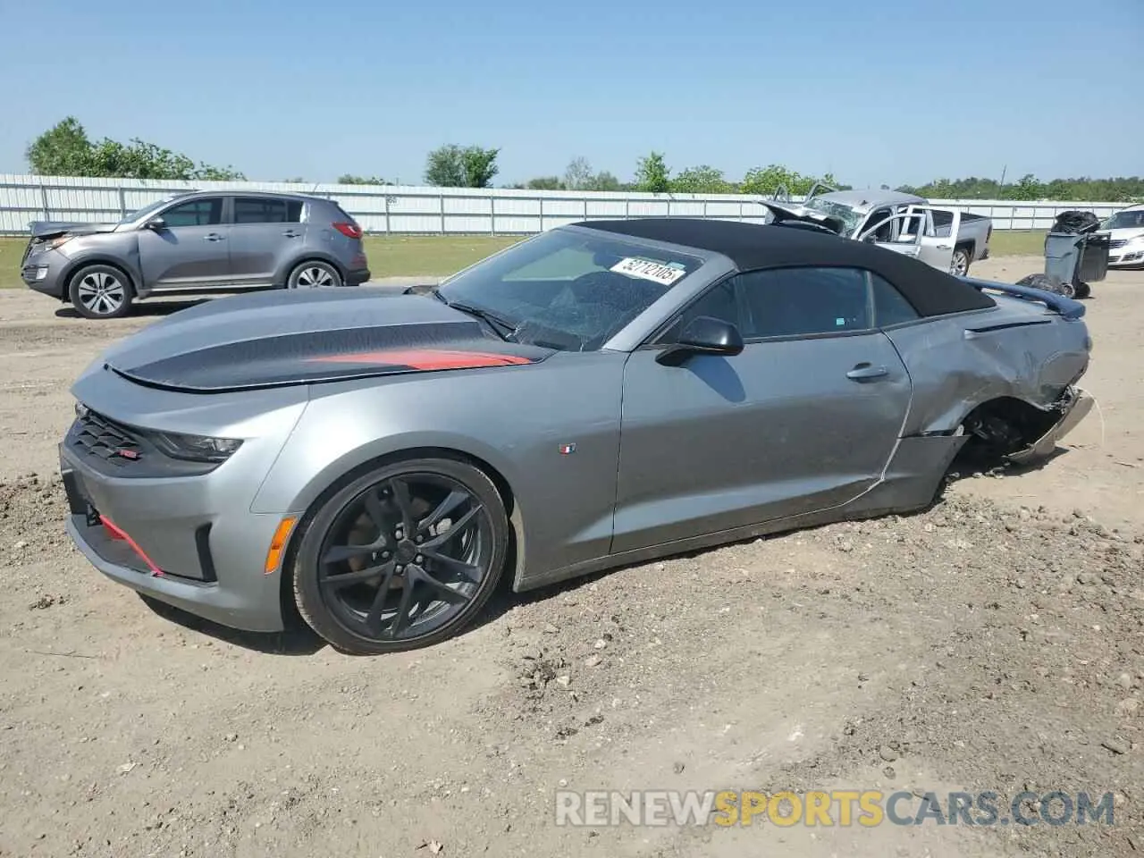 1 Photograph of a damaged car 1G1FD3DS4P0133438 CHEVROLET CAMARO 2023
