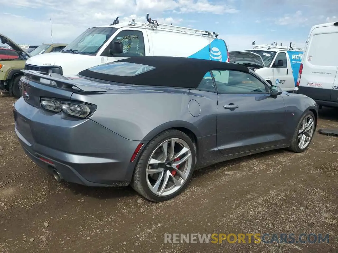 3 Photograph of a damaged car 1G1FF3D79N0125175 CHEVROLET CAMARO LT1 2022