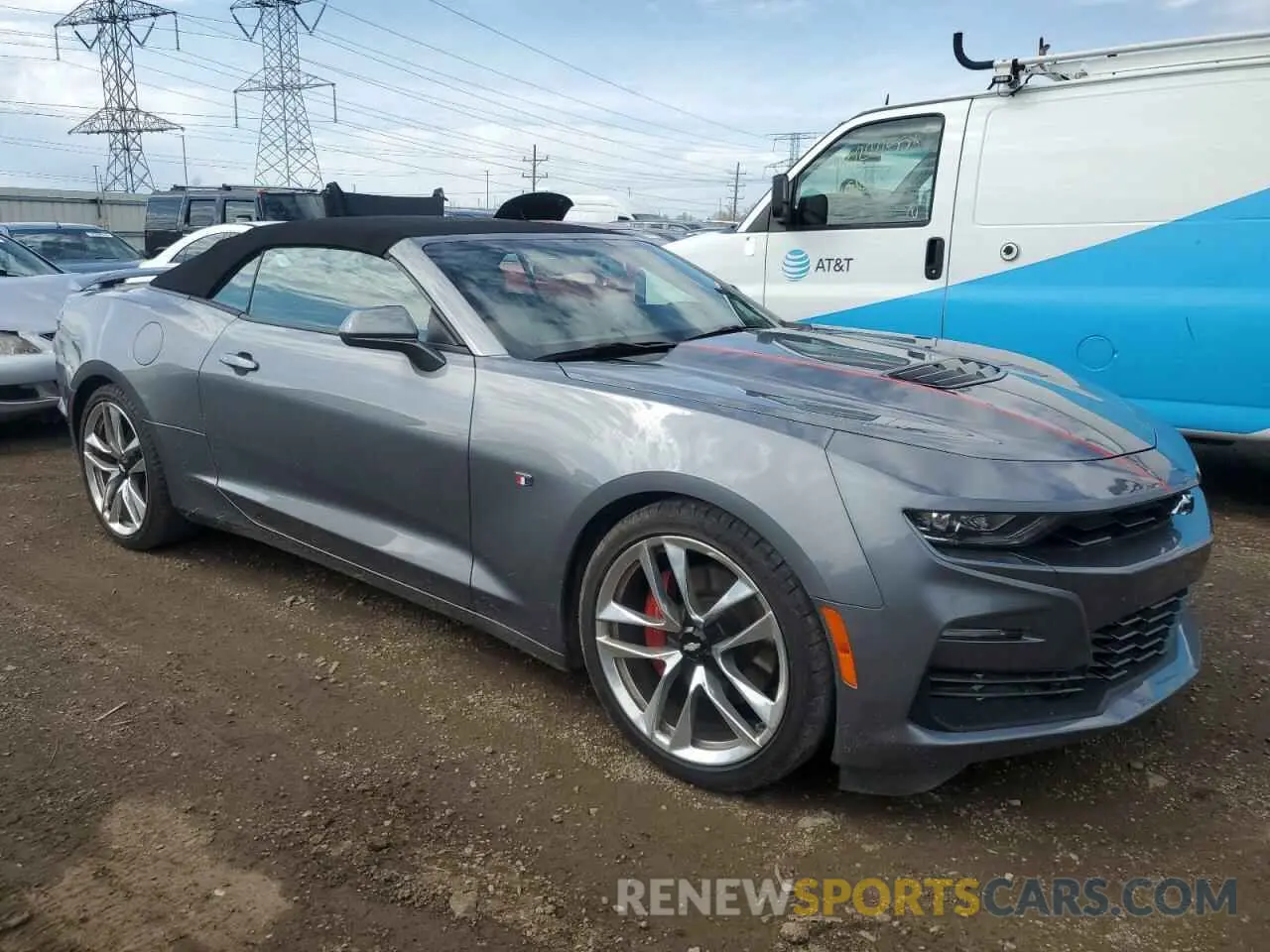 4 Photograph of a damaged car 1G1FF3D79N0125175 CHEVROLET CAMARO LT1 2022