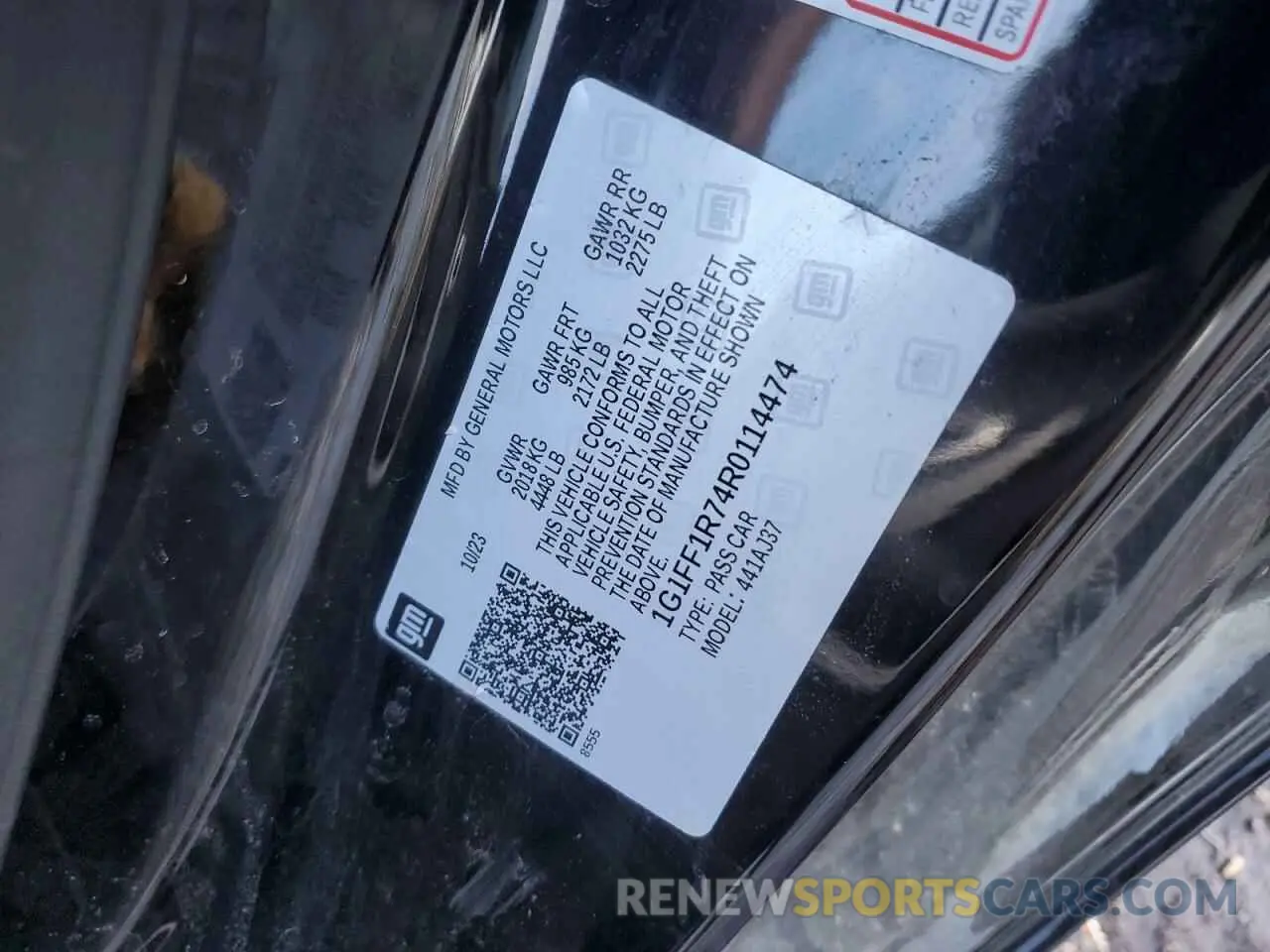 12 Фотография поврежденного автомобиля 1G1FF1R74R0114474 CHEVROLET CAMARO LT1 2024