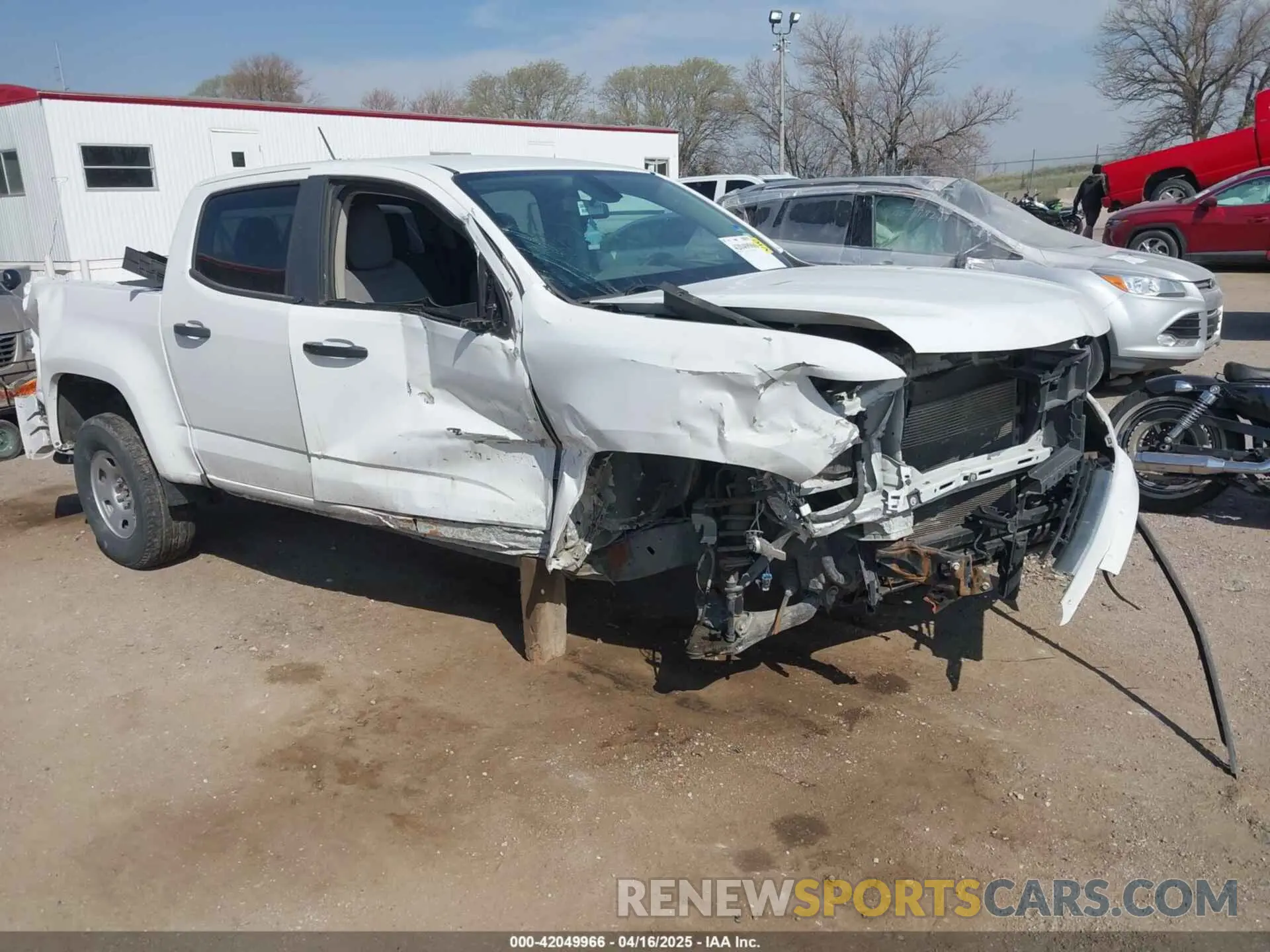 1 Photograph of a damaged car 1GCGSBEA7K1302243 CHEVROLET COLORADO 2019