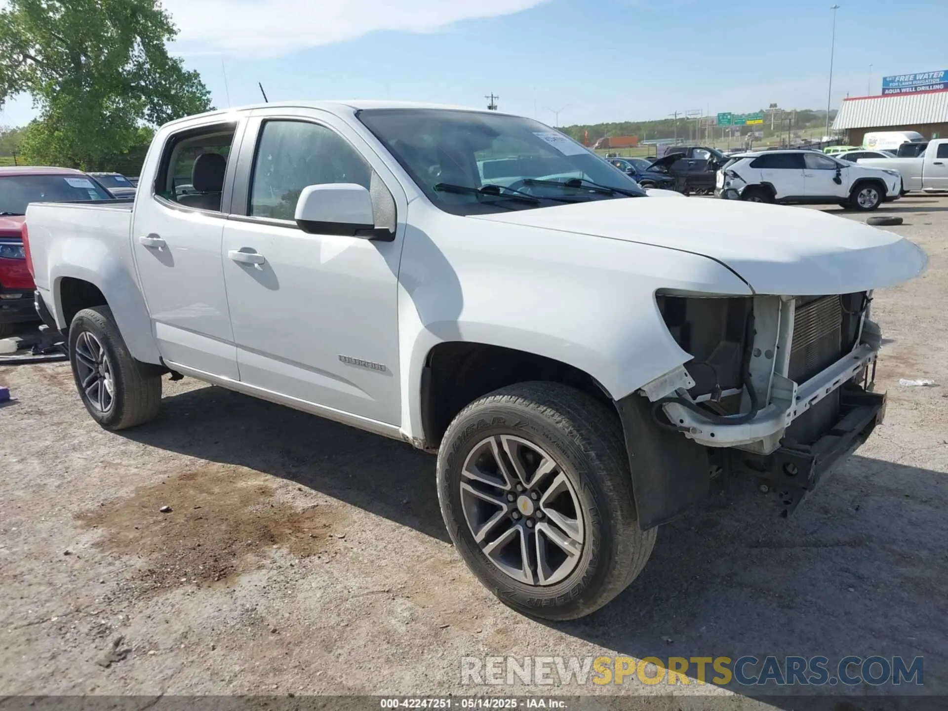 1 Photograph of a damaged car 1GCGSBEN2K1153095 CHEVROLET COLORADO 2019