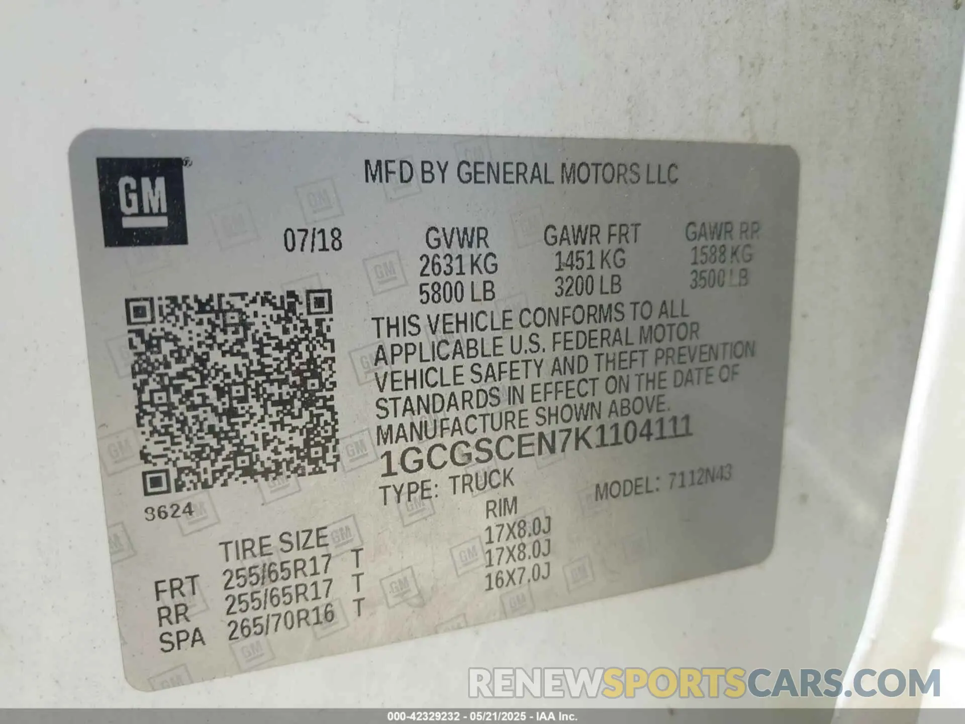 9 Photograph of a damaged car 1GCGSCEN7K1104111 CHEVROLET COLORADO 2019