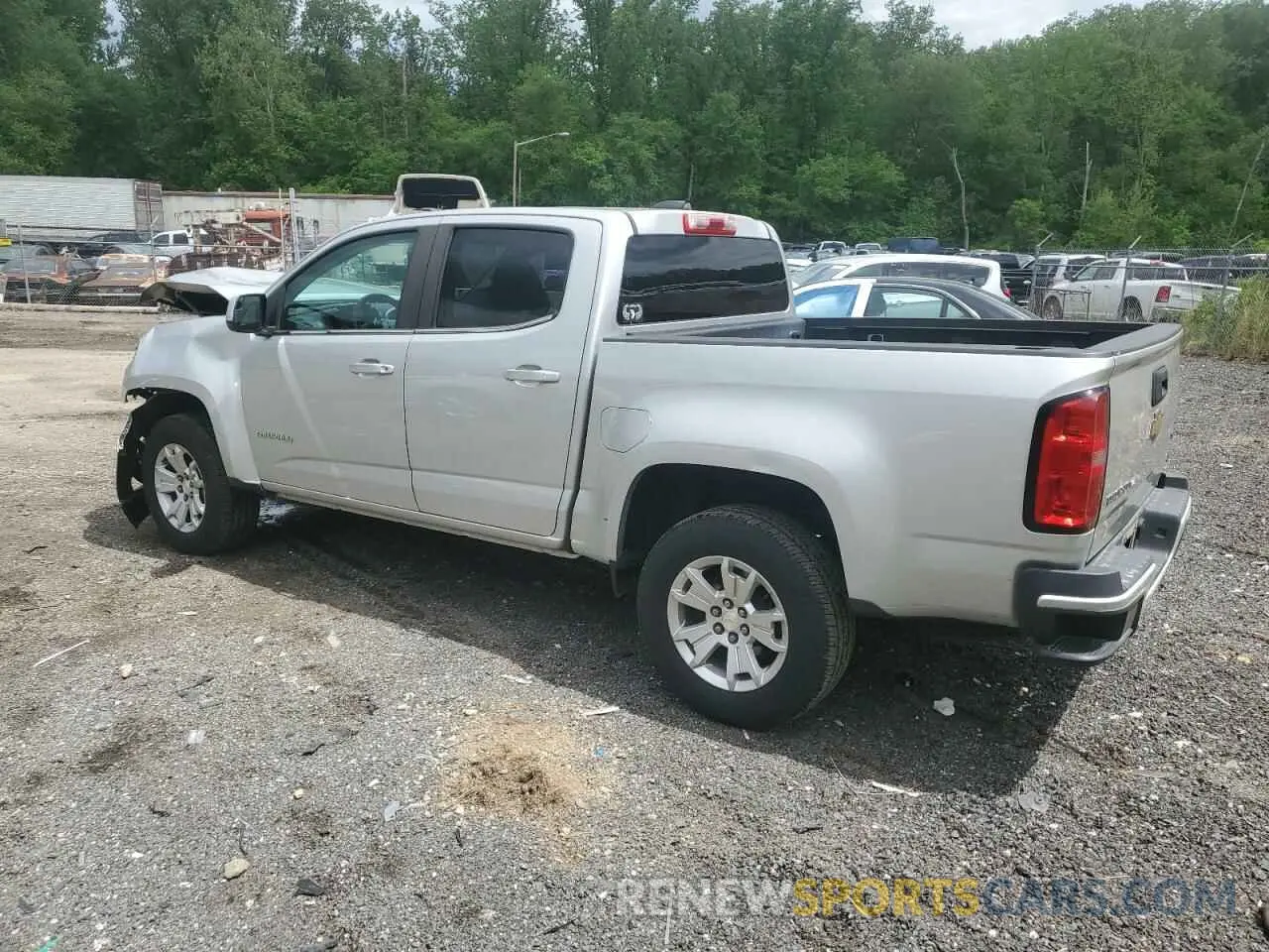 2 Photograph of a damaged car 1GCGSCEN7K1119692 CHEVROLET COLORADO 2019