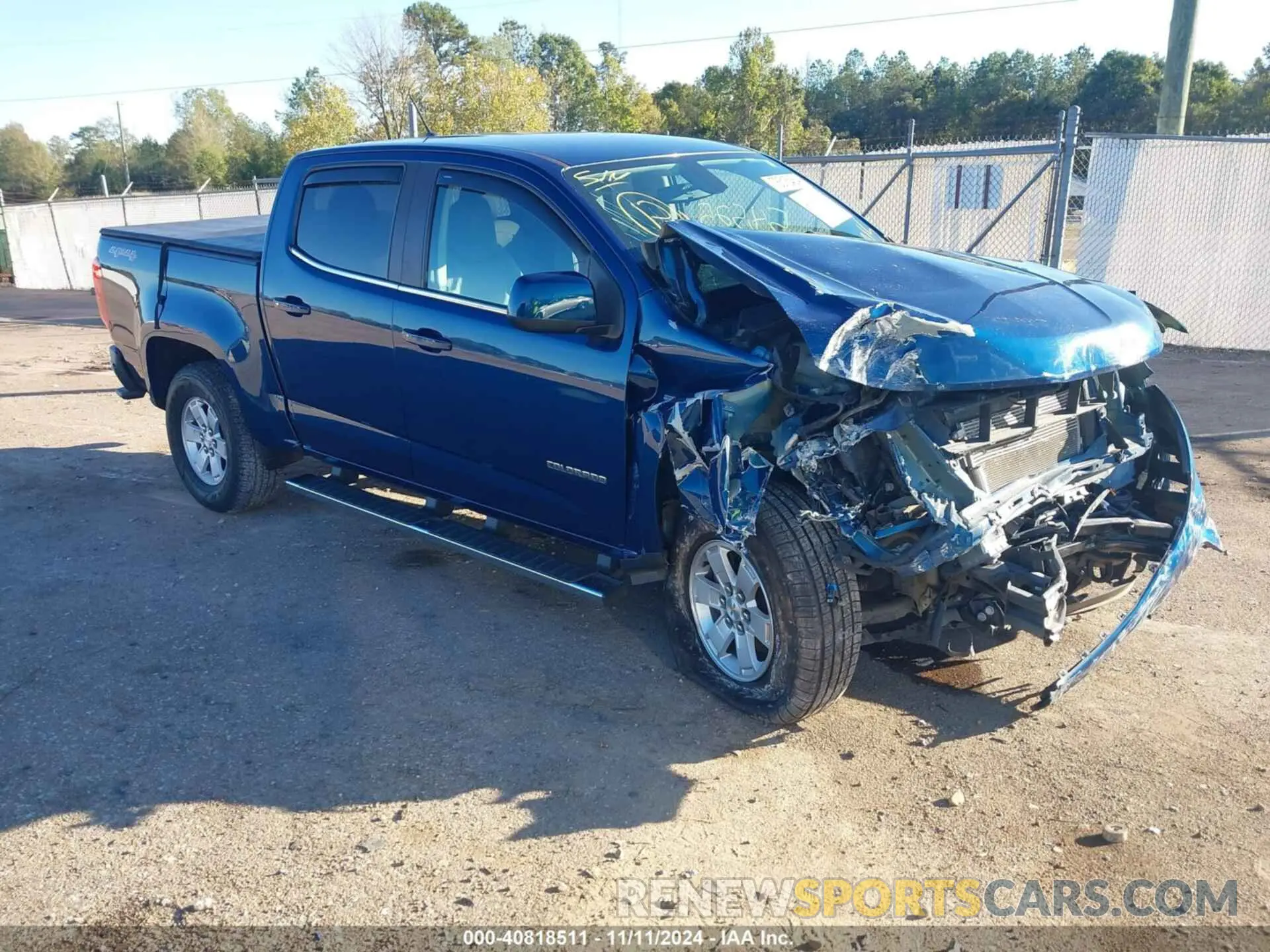 1 Photograph of a damaged car 1GCGTBEN8K1290863 CHEVROLET COLORADO 2019