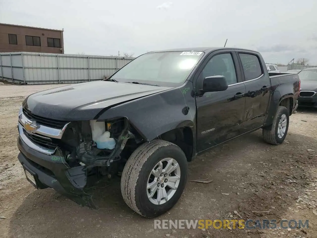 1 Photograph of a damaged car 1GCGTCEN1K1117207 CHEVROLET COLORADO 2019