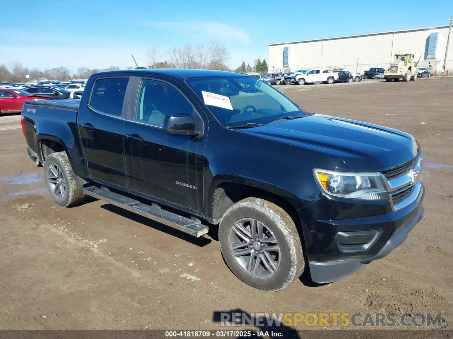 1 Photograph of a damaged car 1GCGTCEN8K1206580 CHEVROLET COLORADO 2019