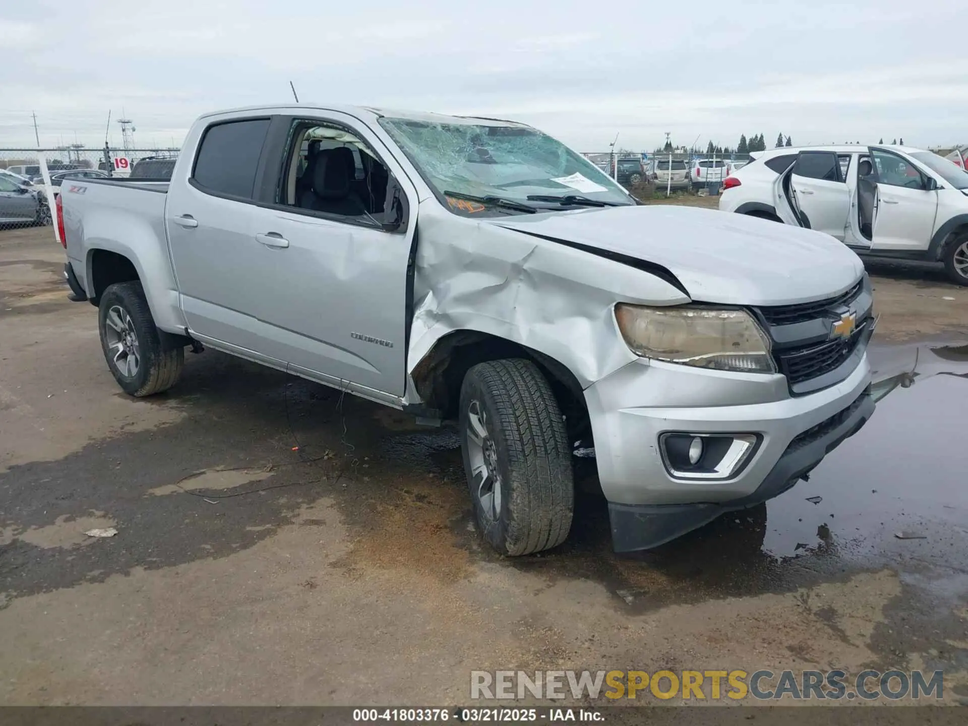 1 Photograph of a damaged car 1GCGTDEN2K1134619 CHEVROLET COLORADO 2019
