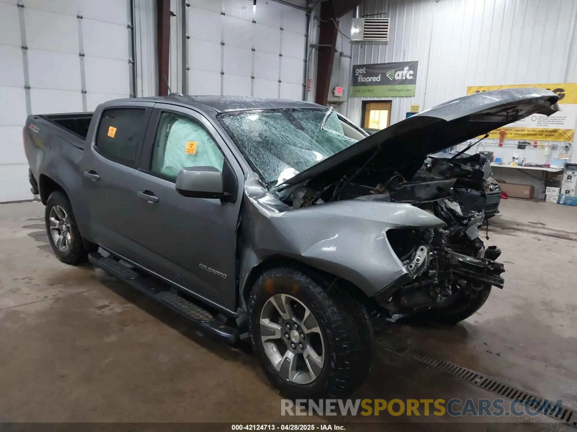 1 Photograph of a damaged car 1GCGTDEN3K1116212 CHEVROLET COLORADO 2019