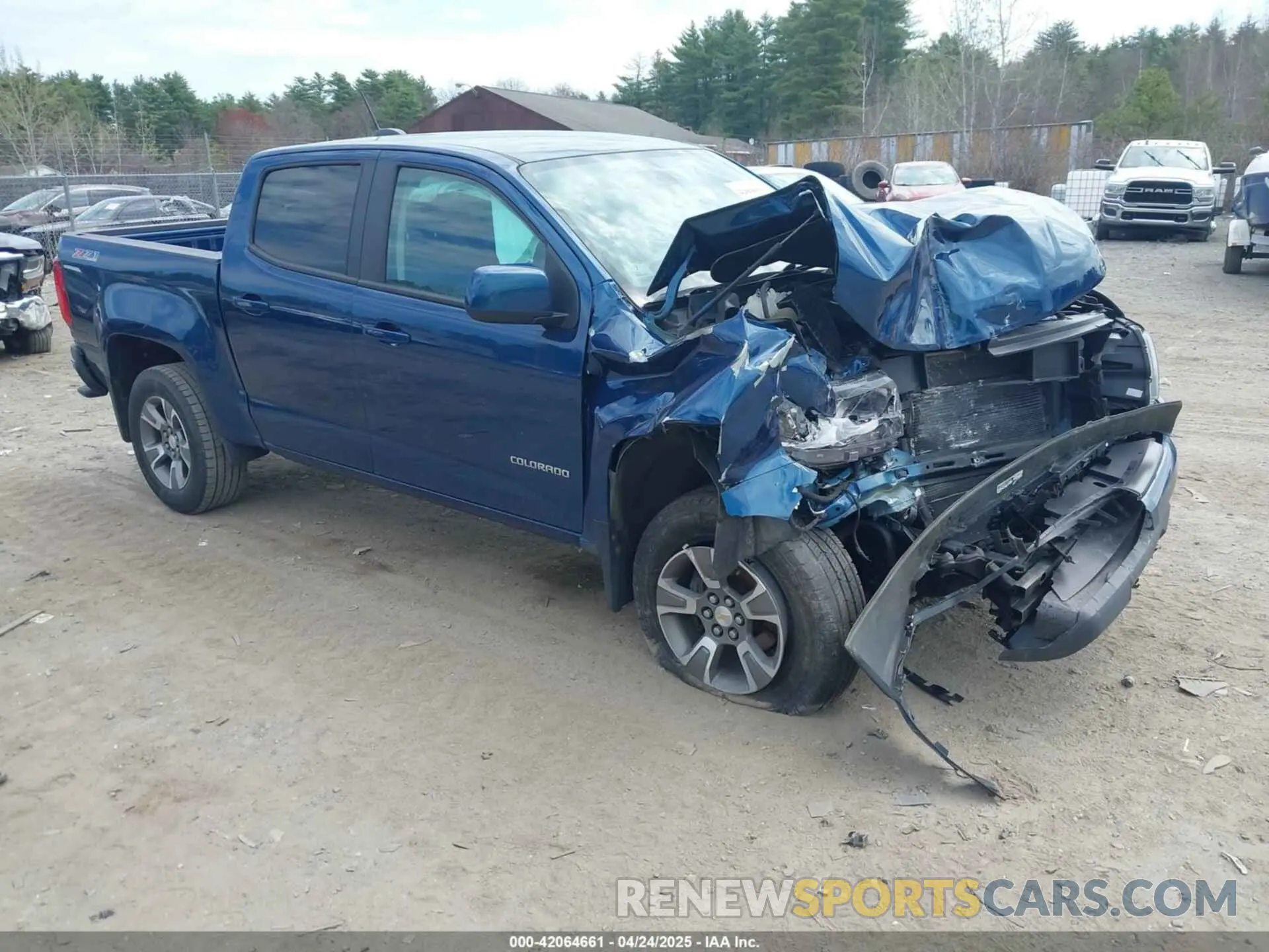 1 Photograph of a damaged car 1GCGTDEN8K1321895 CHEVROLET COLORADO 2019