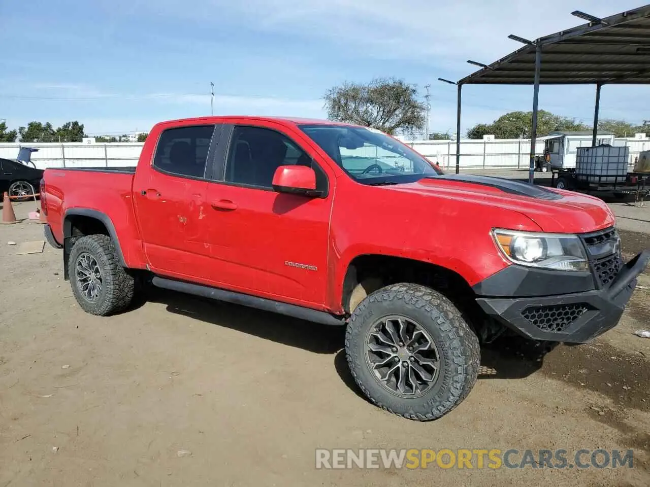 4 Фотография поврежденного автомобиля 1GCGTEEN2K1183731 CHEVROLET COLORADO 2019