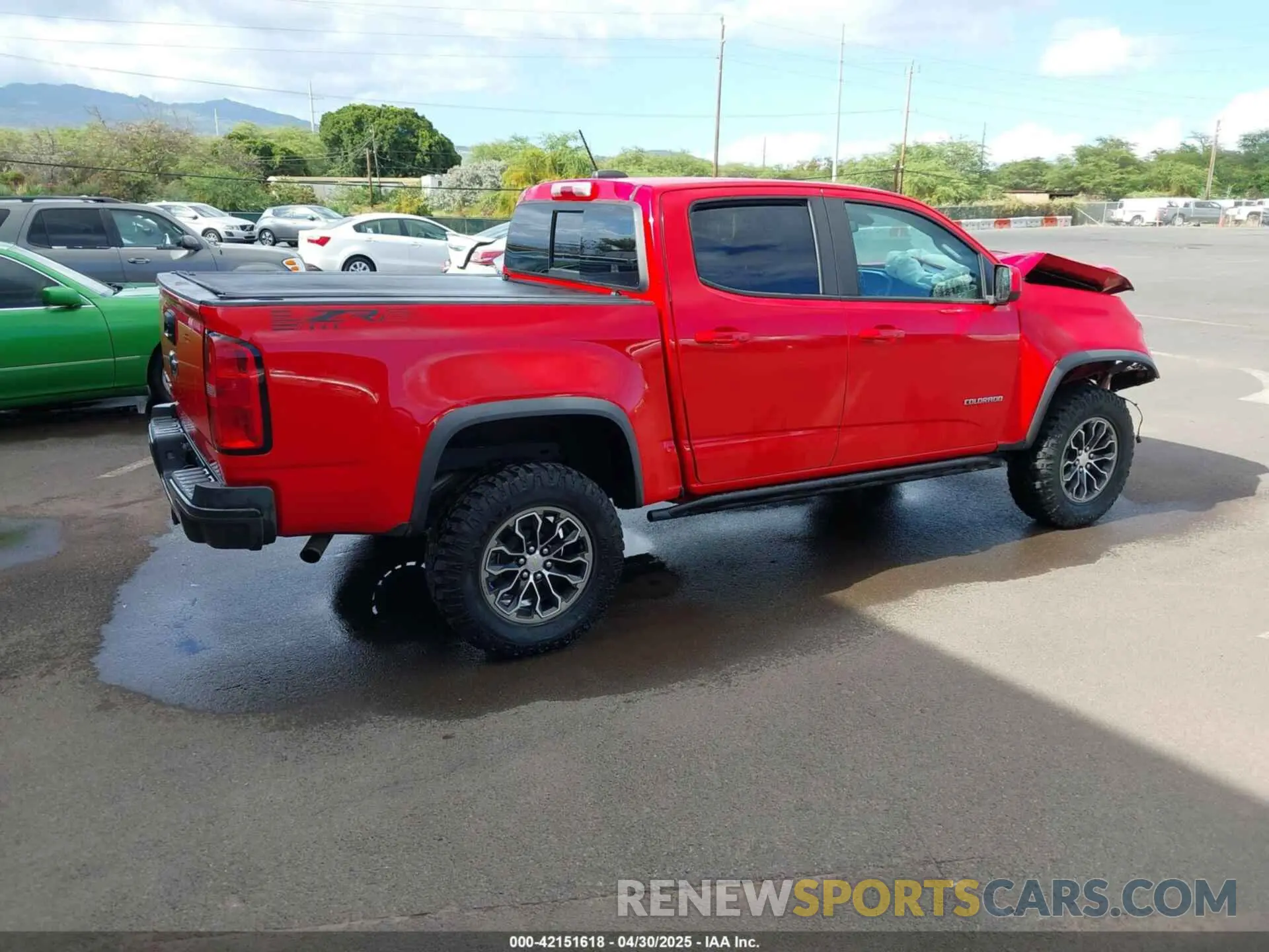 4 Фотография поврежденного автомобиля 1GCGTEEN5K1101491 CHEVROLET COLORADO 2019
