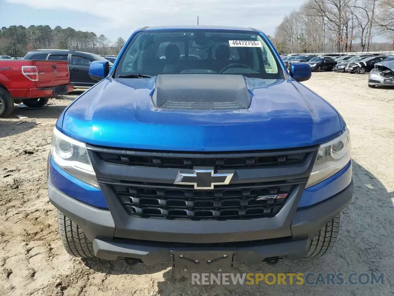 5 Photograph of a damaged car 1GCGTEEN7K1135593 CHEVROLET COLORADO 2019