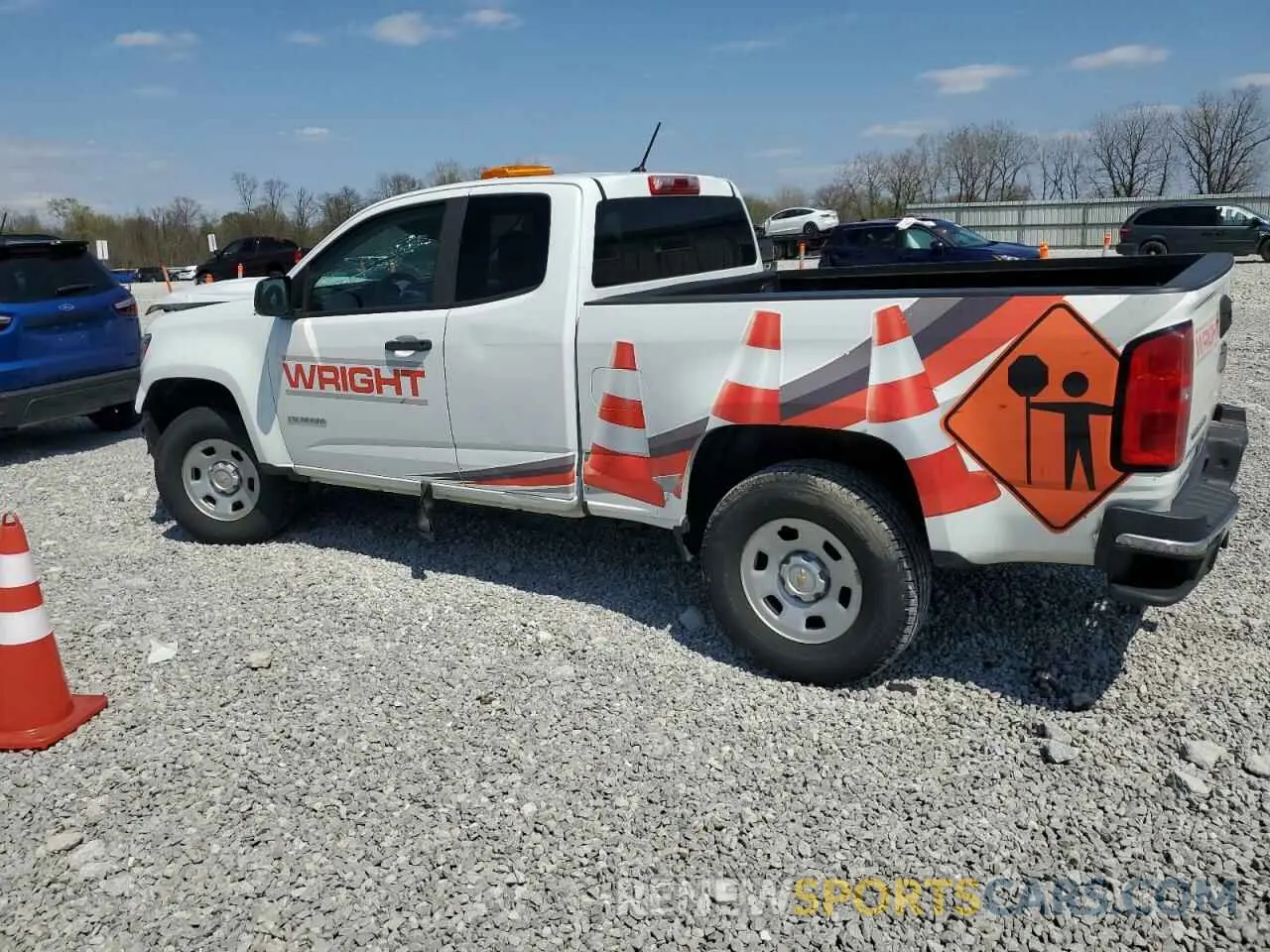 2 Photograph of a damaged car 1GCHSBEA8K1173191 CHEVROLET COLORADO 2019