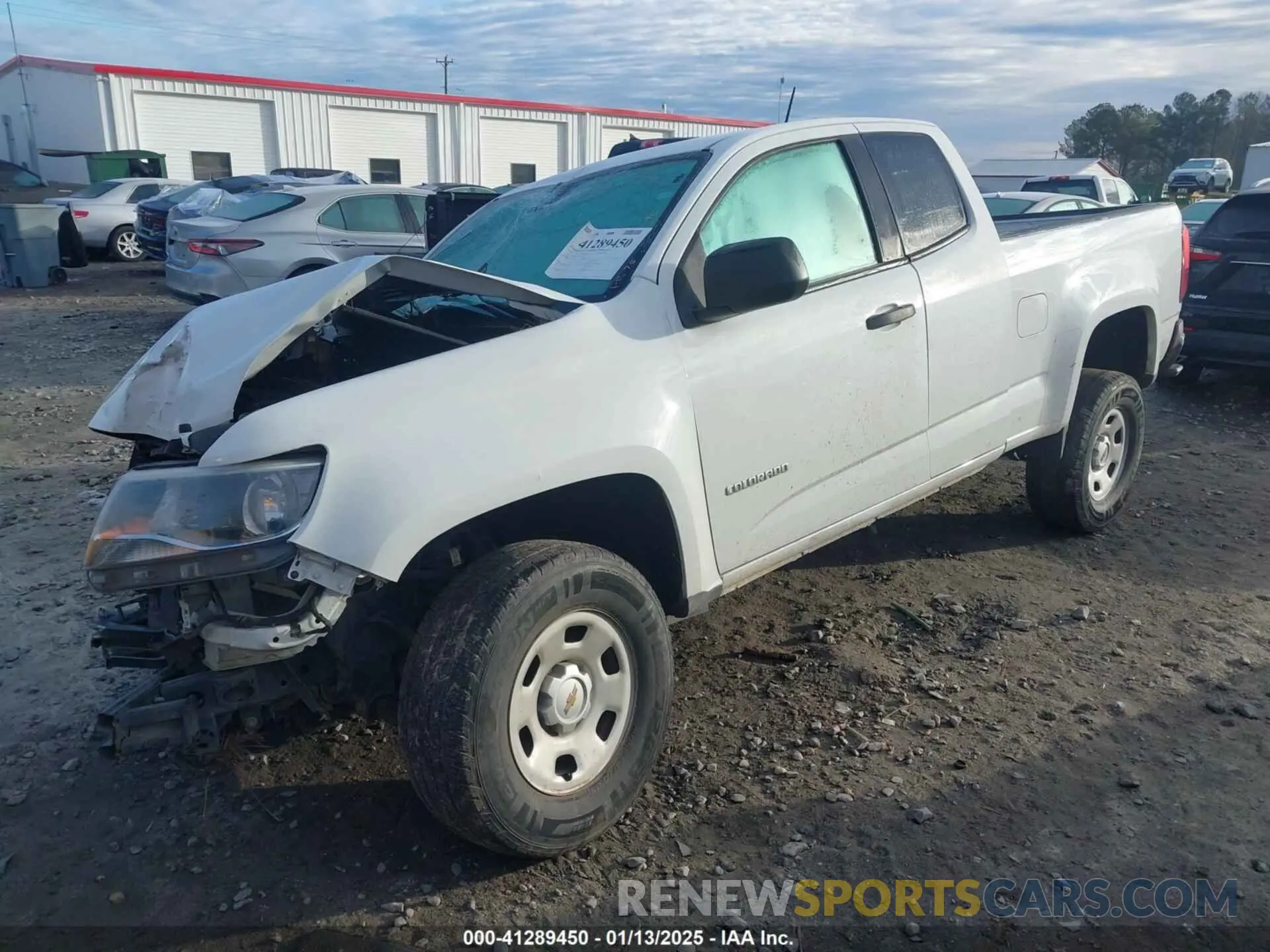 2 Photograph of a damaged car 1GCHSBEA8K1221532 CHEVROLET COLORADO 2019